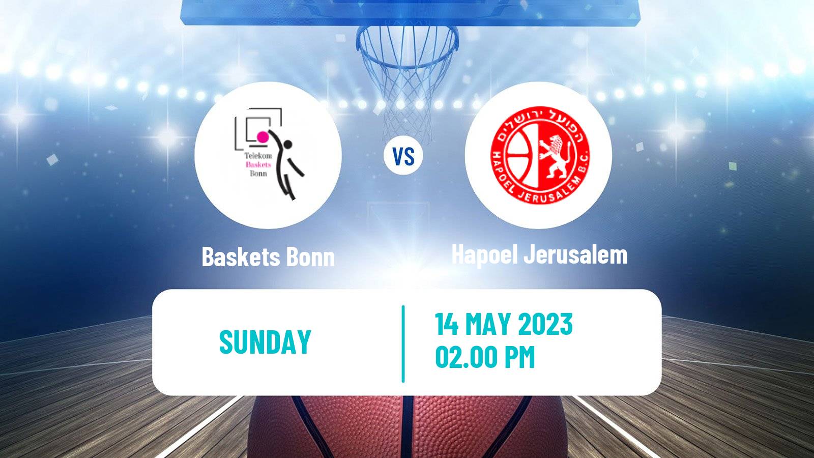 Basketball Champions League Basketball Baskets Bonn - Hapoel Jerusalem