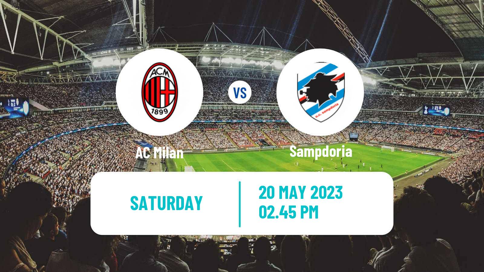 Soccer Italian Serie A Milan - Sampdoria