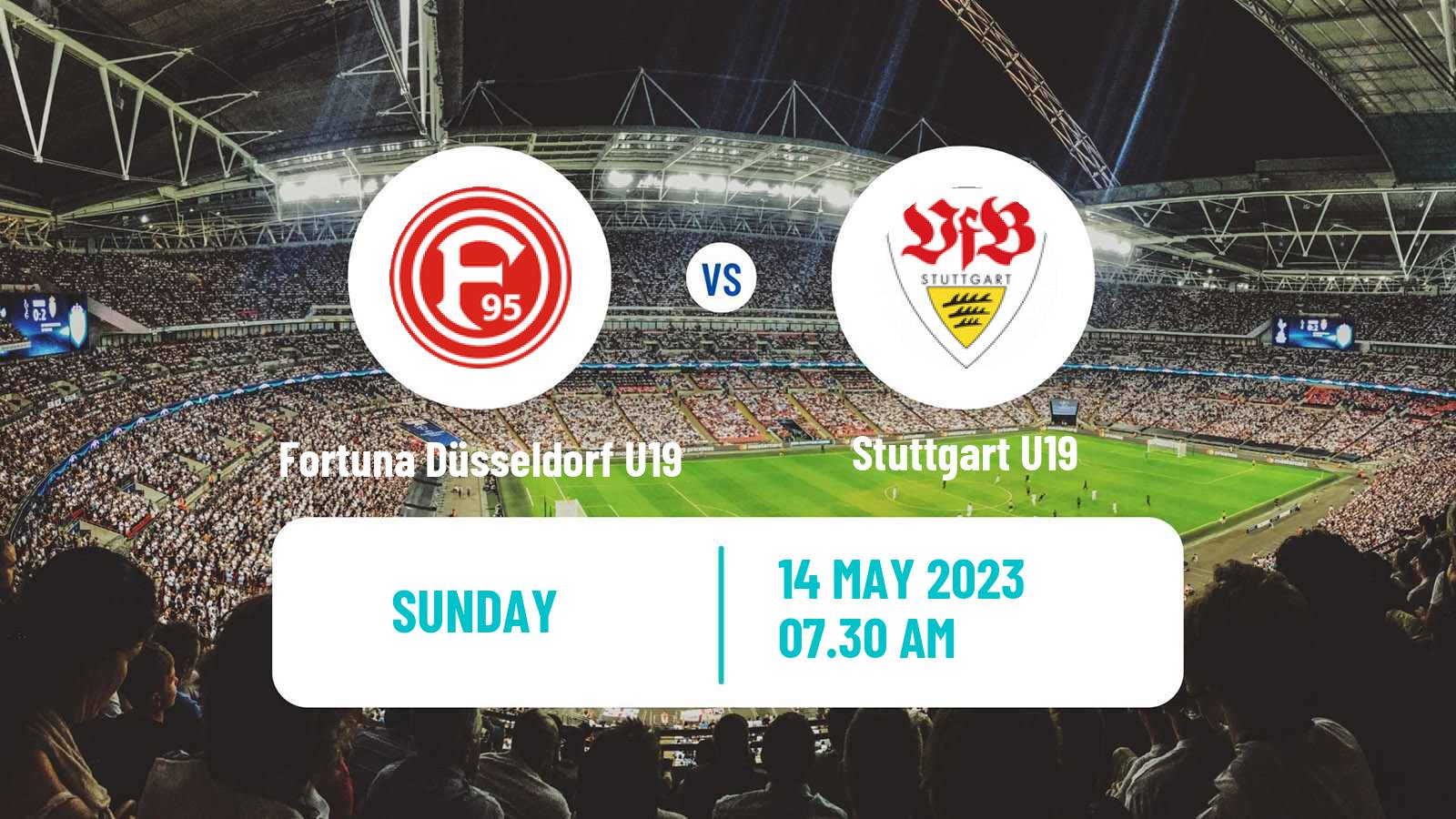 Soccer German Junioren Bundesliga Play Offs Fortuna Düsseldorf U19 - Stuttgart U19