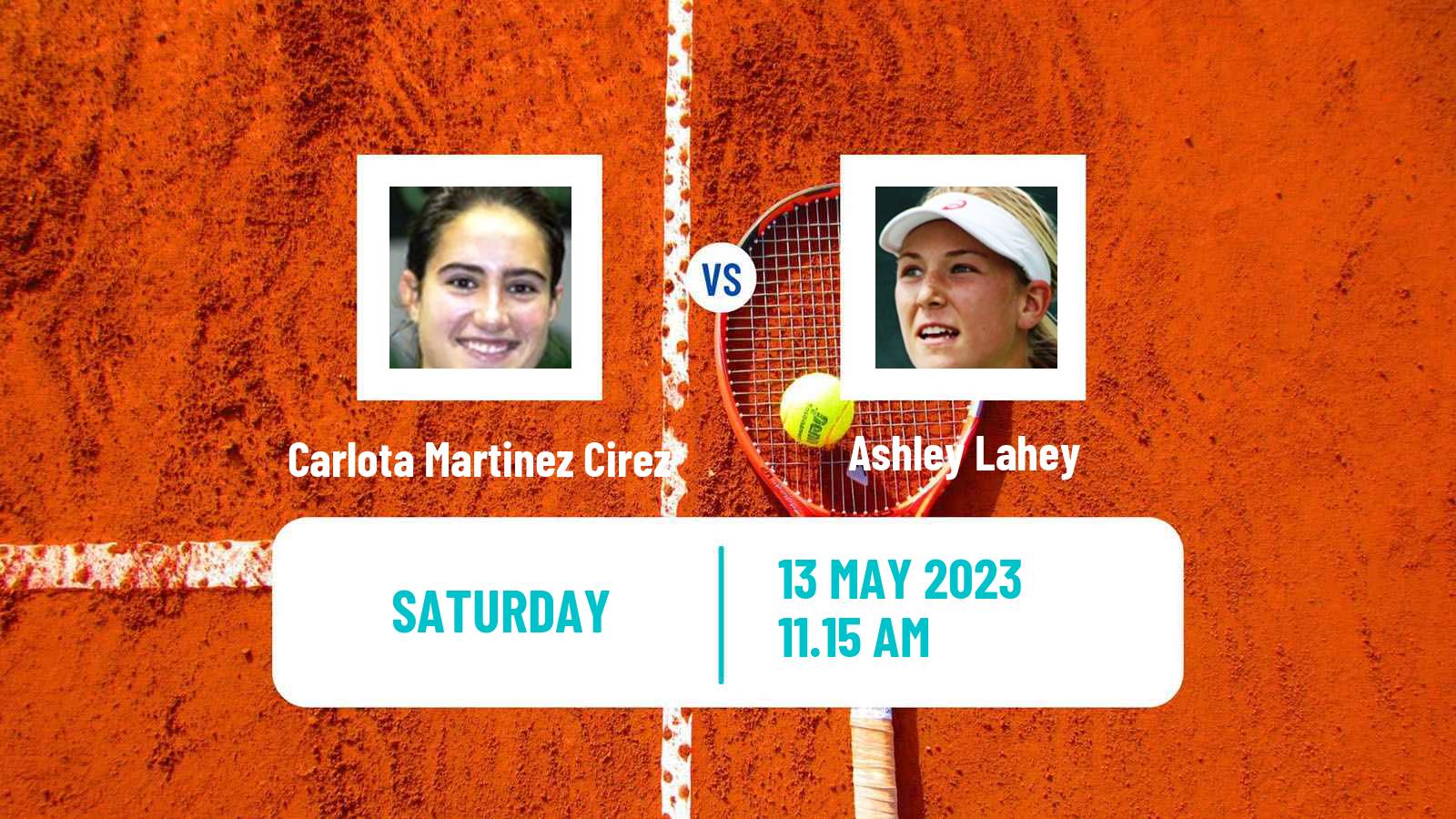 Tennis ITF Tournaments Carlota Martinez Cirez - Ashley Lahey