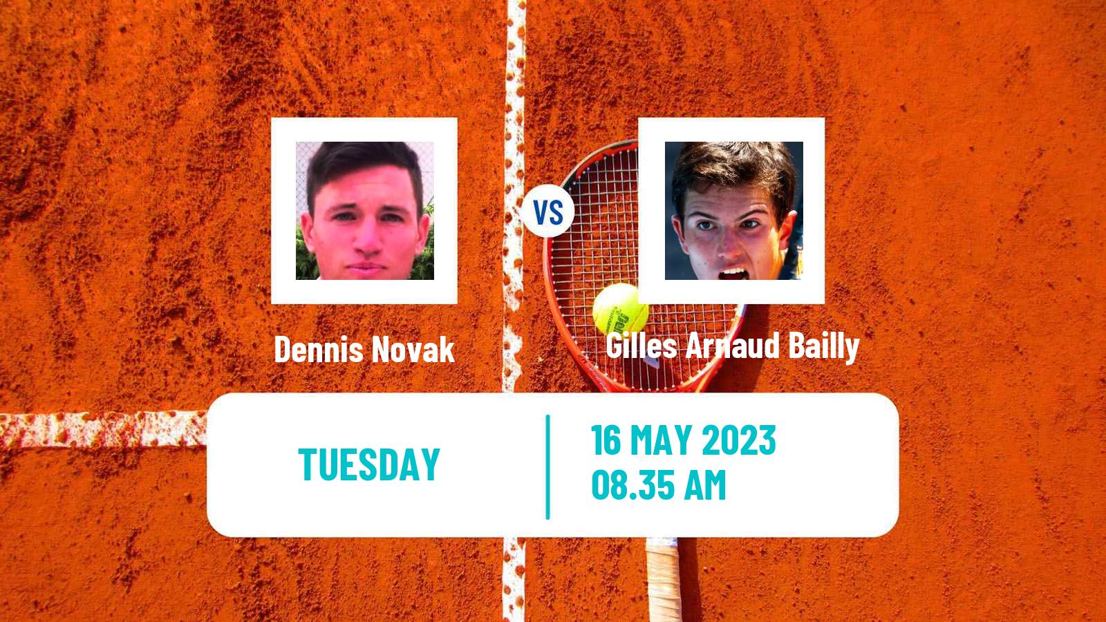 Tennis Tunis Challenger Men Dennis Novak - Gilles Arnaud Bailly