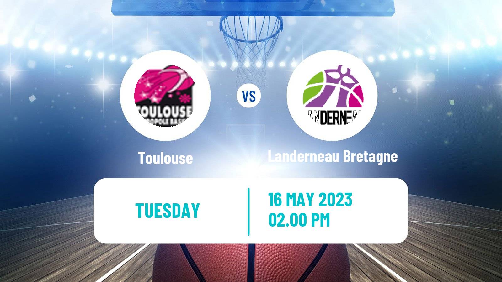 Basketball French LFB Toulouse - Landerneau Bretagne