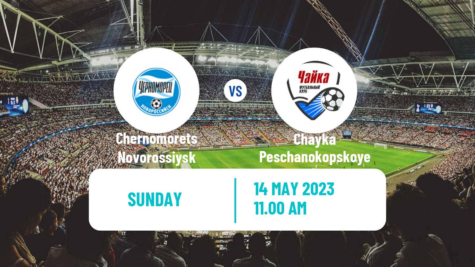 Soccer Russian FNL 2 Group 1 Chernomorets Novorossiysk - Chayka Peschanokopskoye