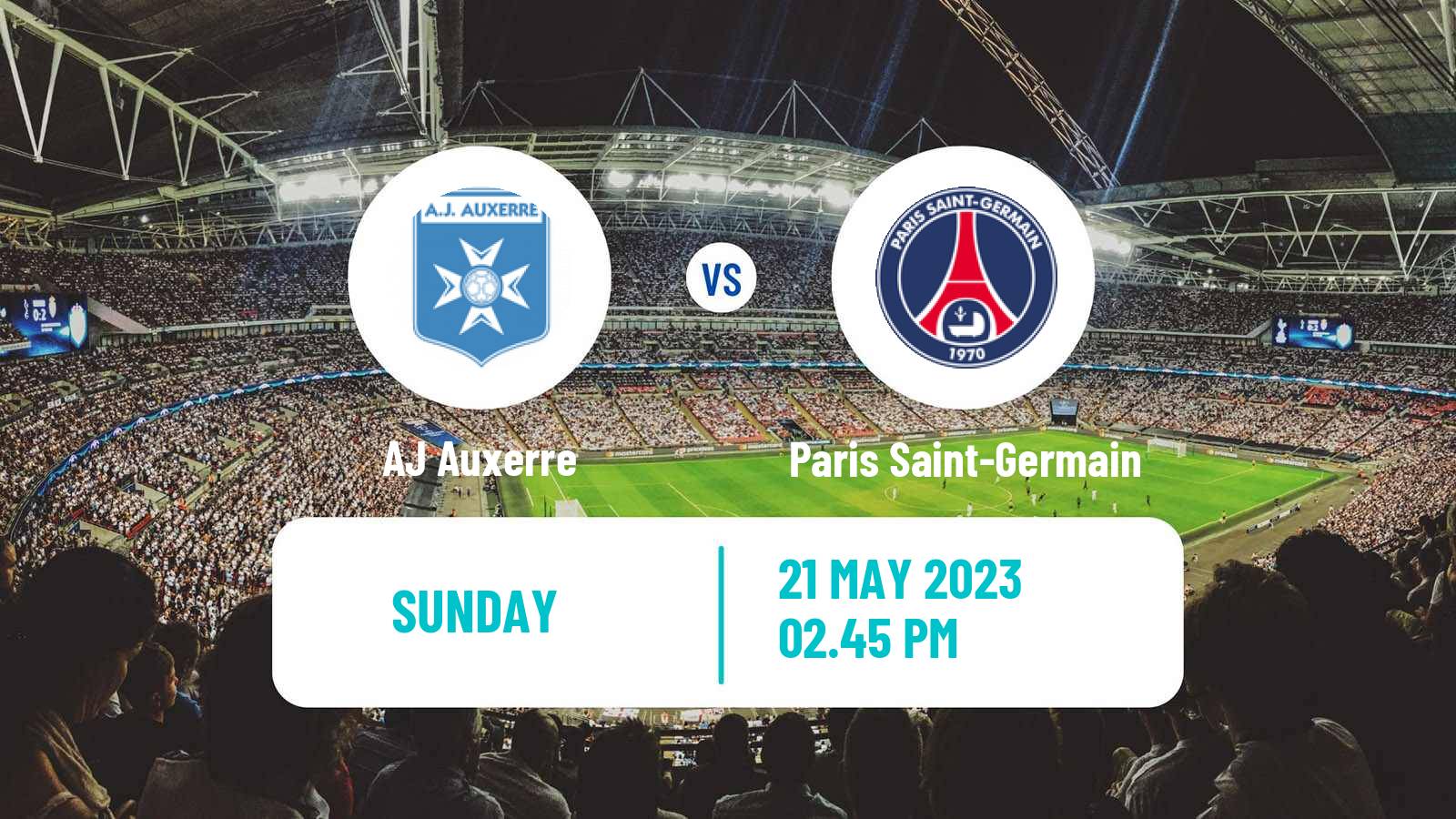 Soccer French Ligue 1 Auxerre - Paris Saint-Germain