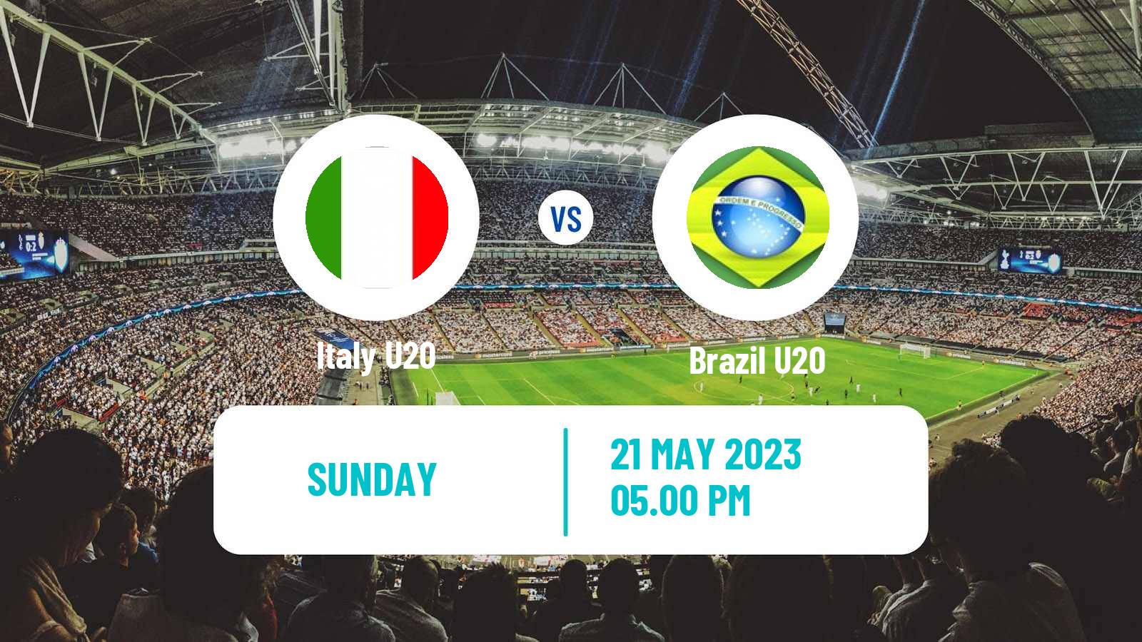 Soccer FIFA World Cup U20 Italy U20 - Brazil U20