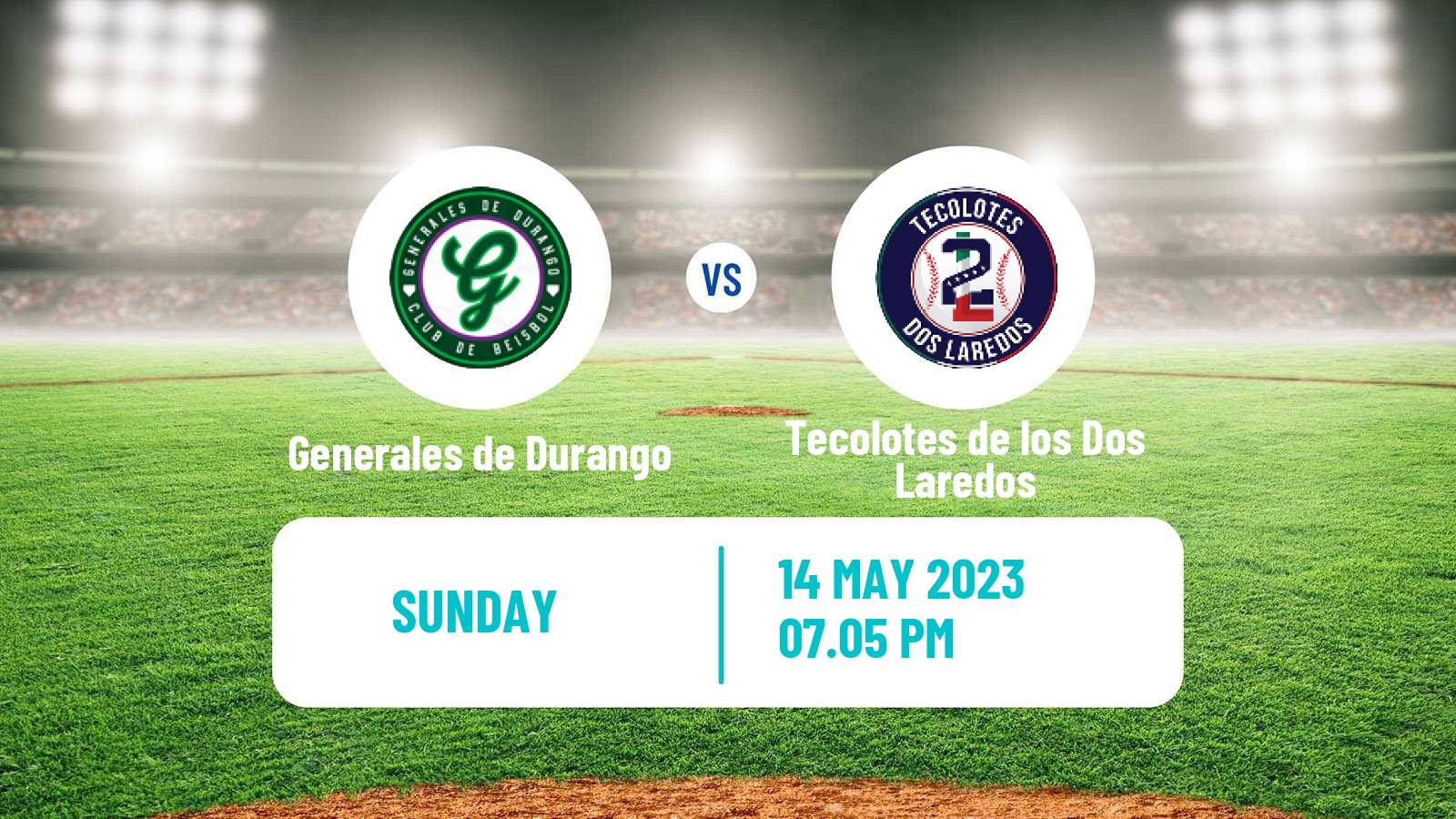 Baseball LMB Generales de Durango - Tecolotes de los Dos Laredos