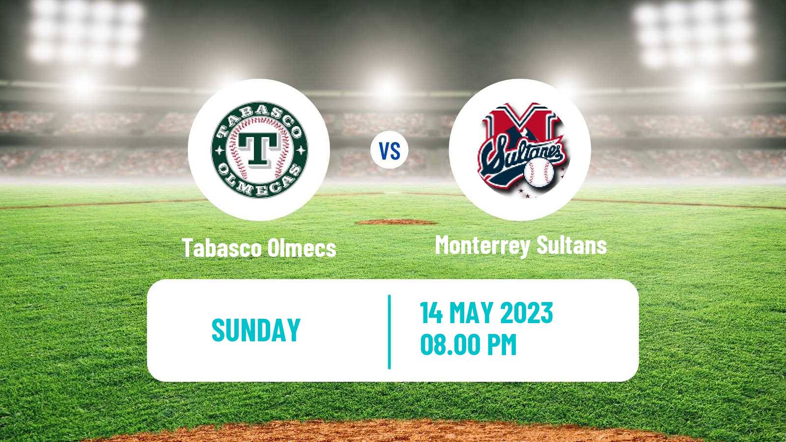 Baseball LMB Tabasco Olmecs - Monterrey Sultans