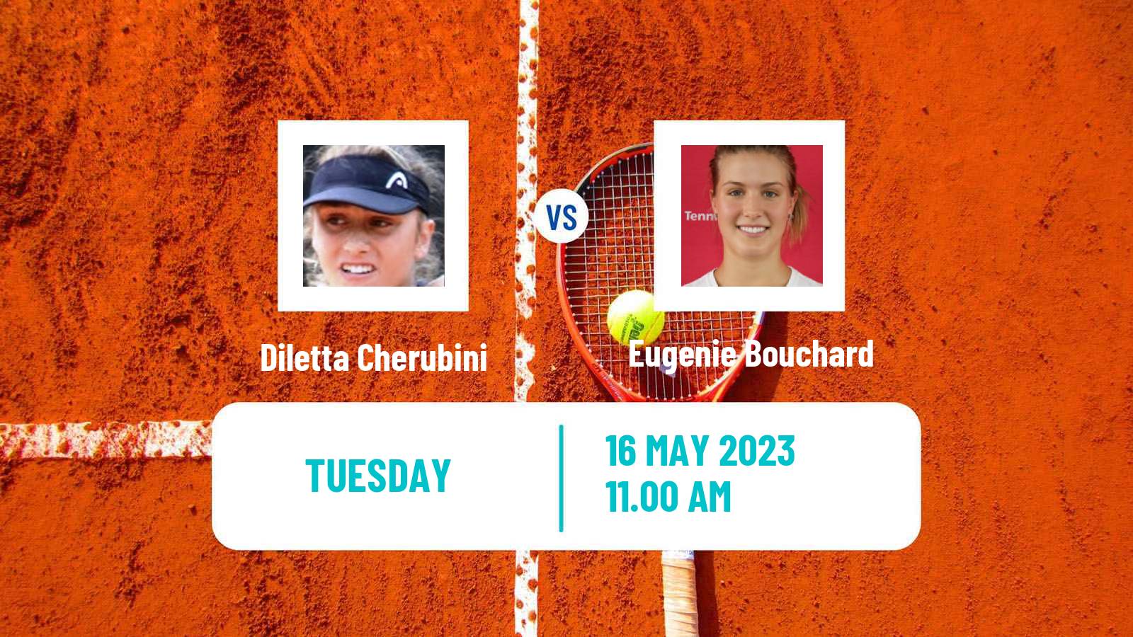 Tennis Florence Challenger Women Diletta Cherubini - Eugenie Bouchard
