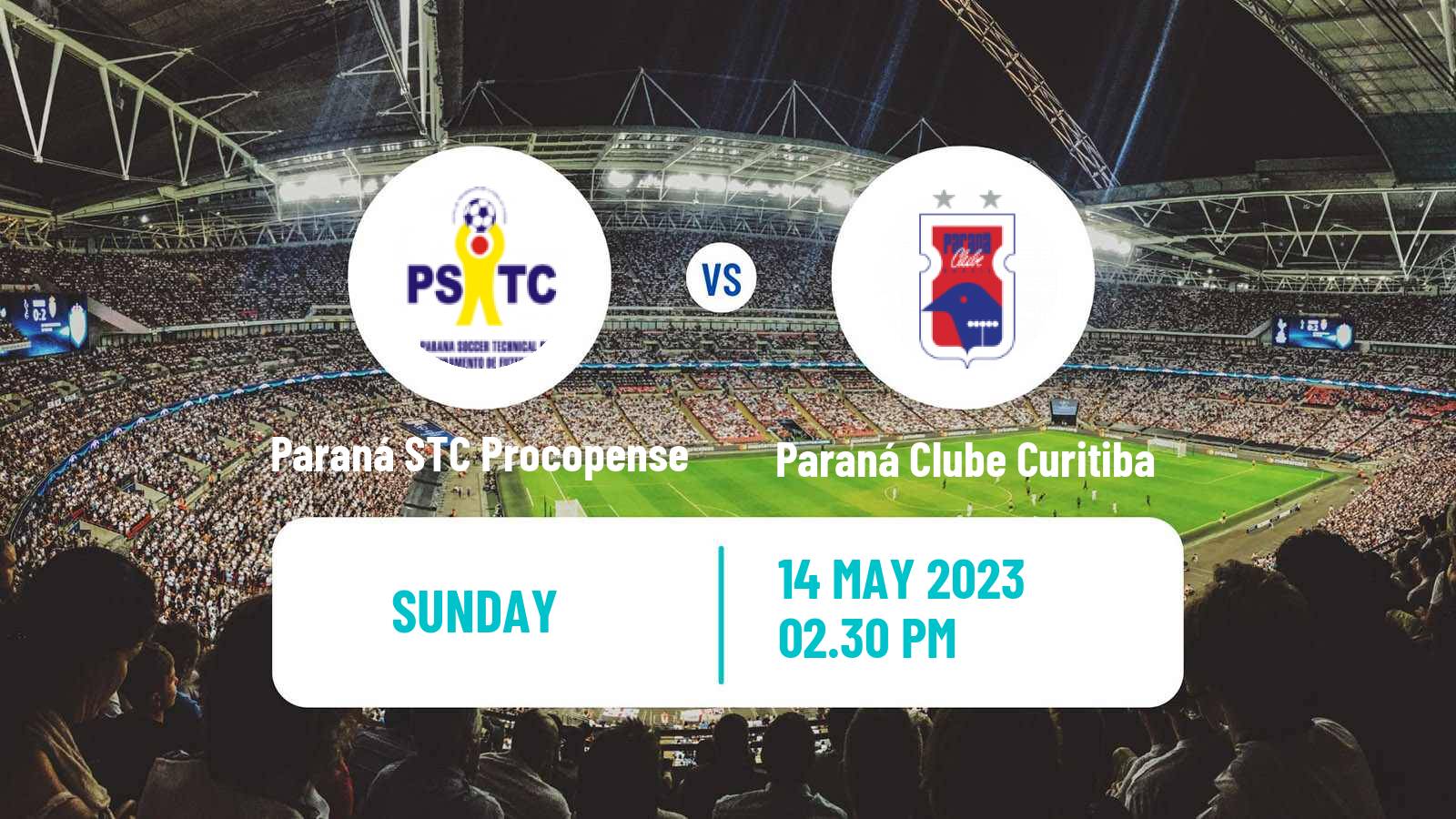Soccer Brazilian Campeonato Paranaense 2 Paraná STC Procopense - Paraná Clube Curitiba