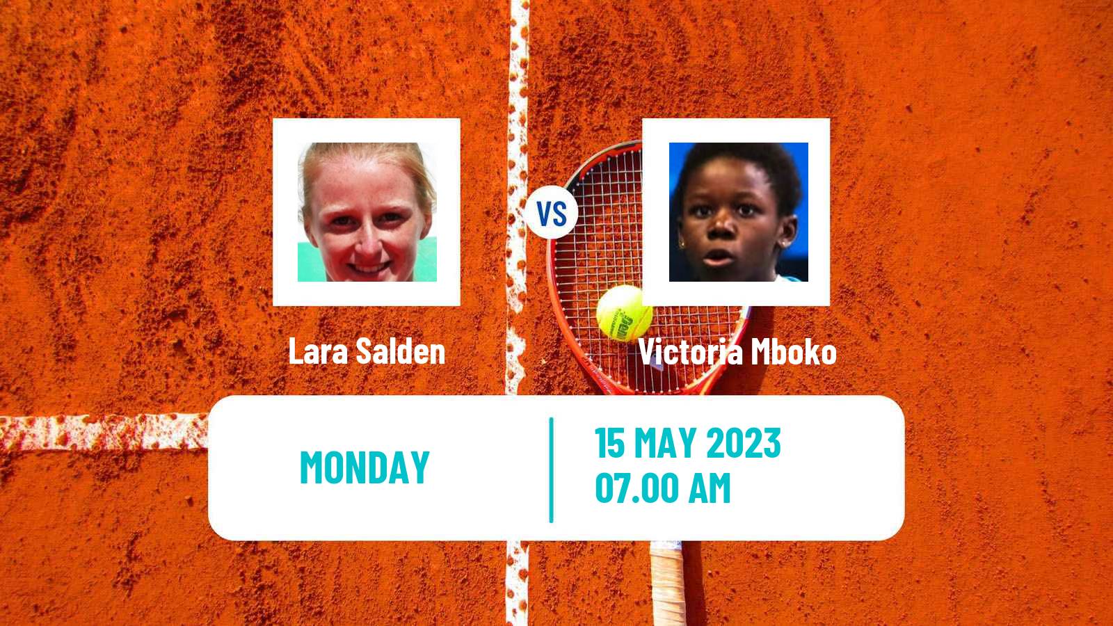 Tennis ITF Tournaments Lara Salden - Victoria Mboko