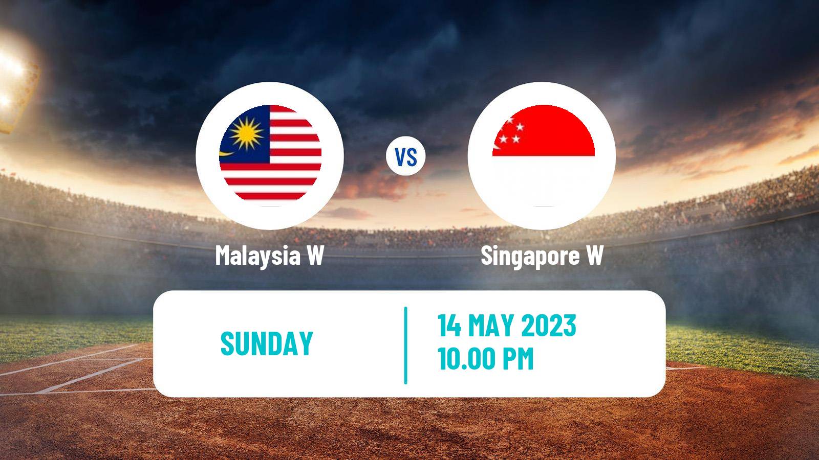 Cricket Southeast Asian Games T20 Women Malaysia W - Singapore W