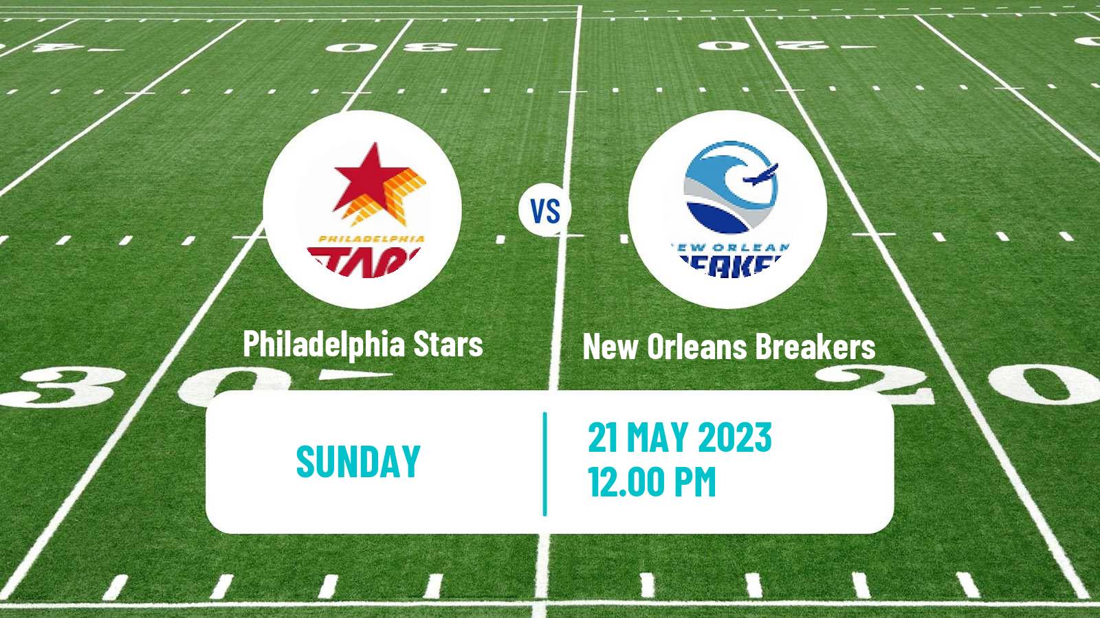 American football USFL Philadelphia Stars - New Orleans Breakers