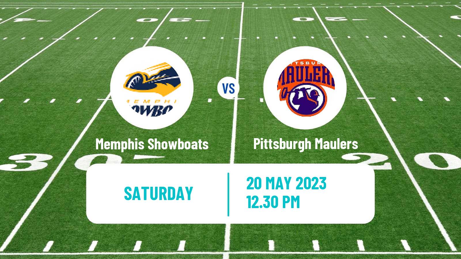 American football USFL Memphis Showboats - Pittsburgh Maulers