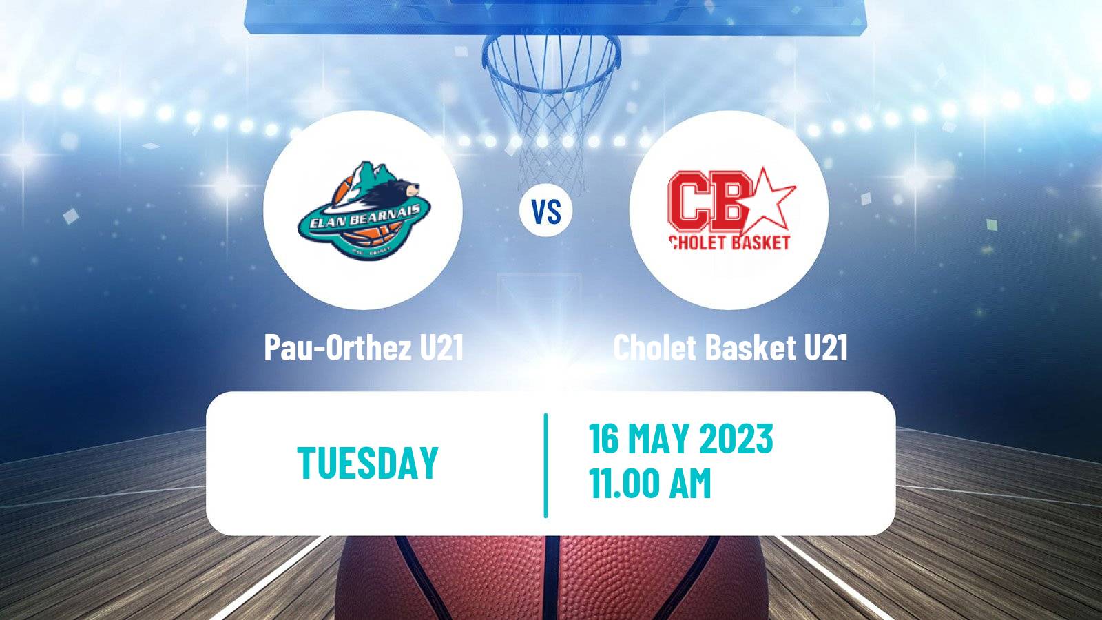 Basketball French Espoirs U21 Basketball Pau-Orthez U21 - Cholet Basket U21