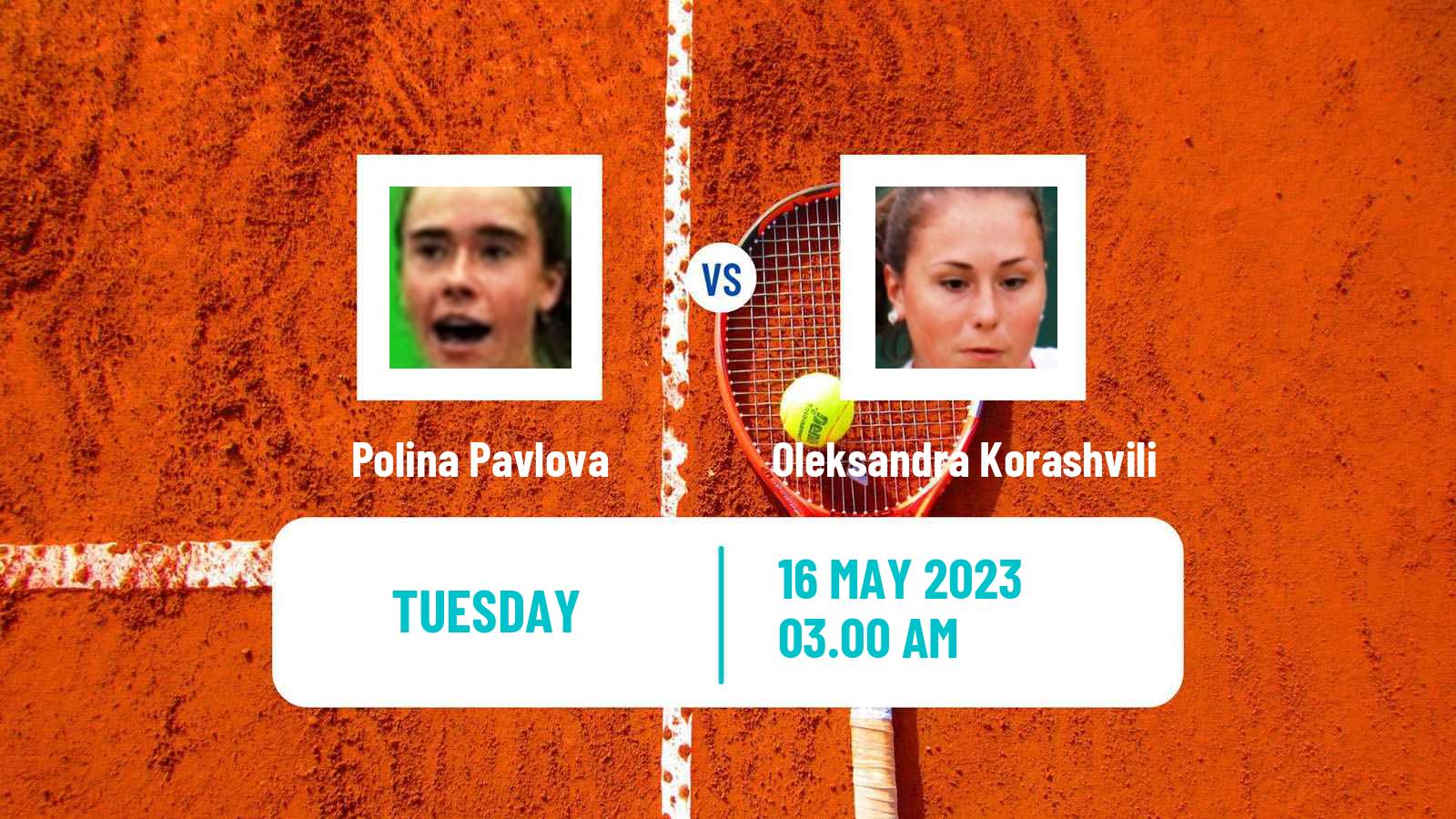 Tennis ITF W25 Kachreti 2 Women Polina Pavlova - Oleksandra Korashvili