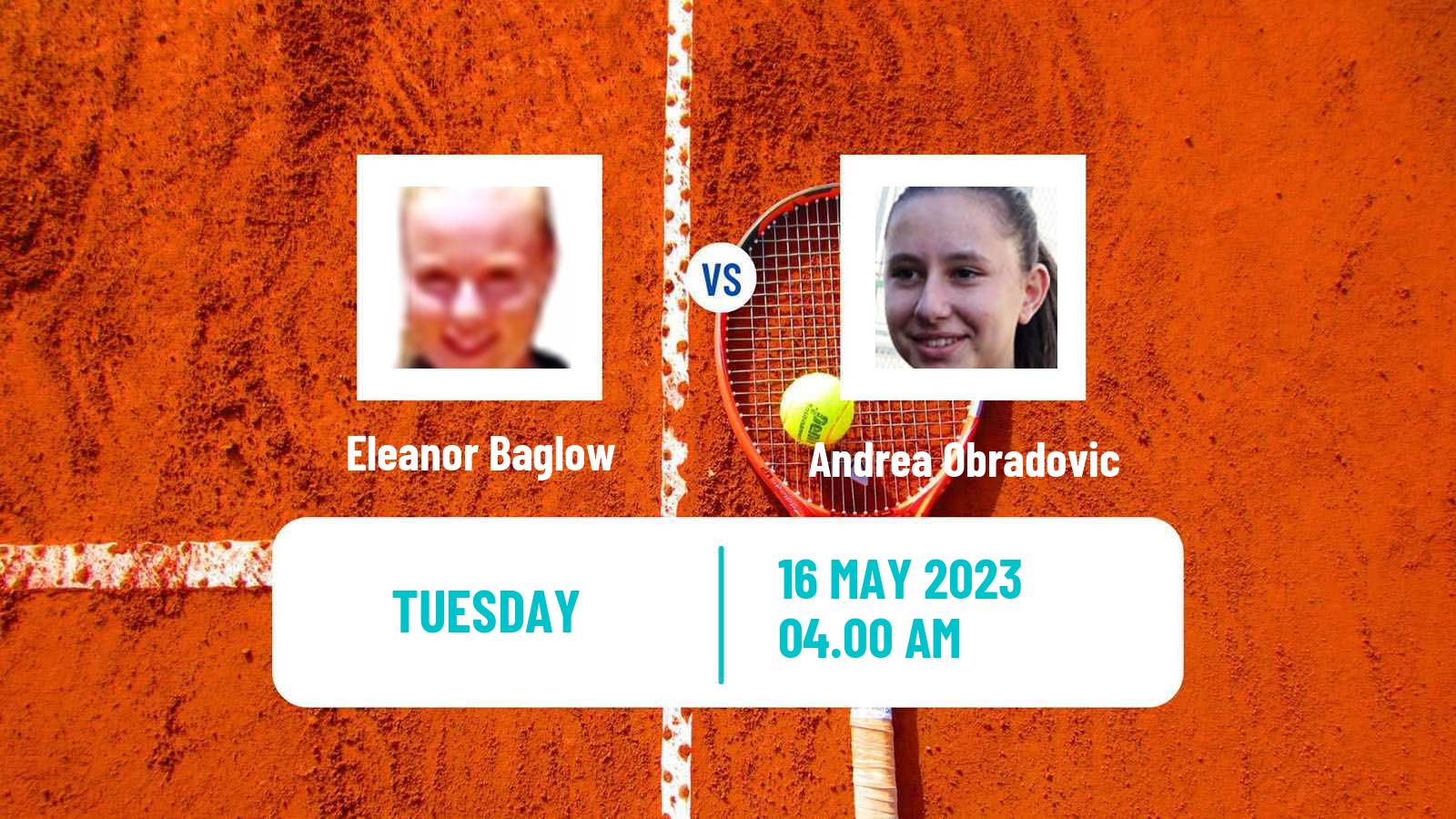 Tennis ITF W15 Antalya 37 Women Eleanor Baglow - Andrea Obradovic