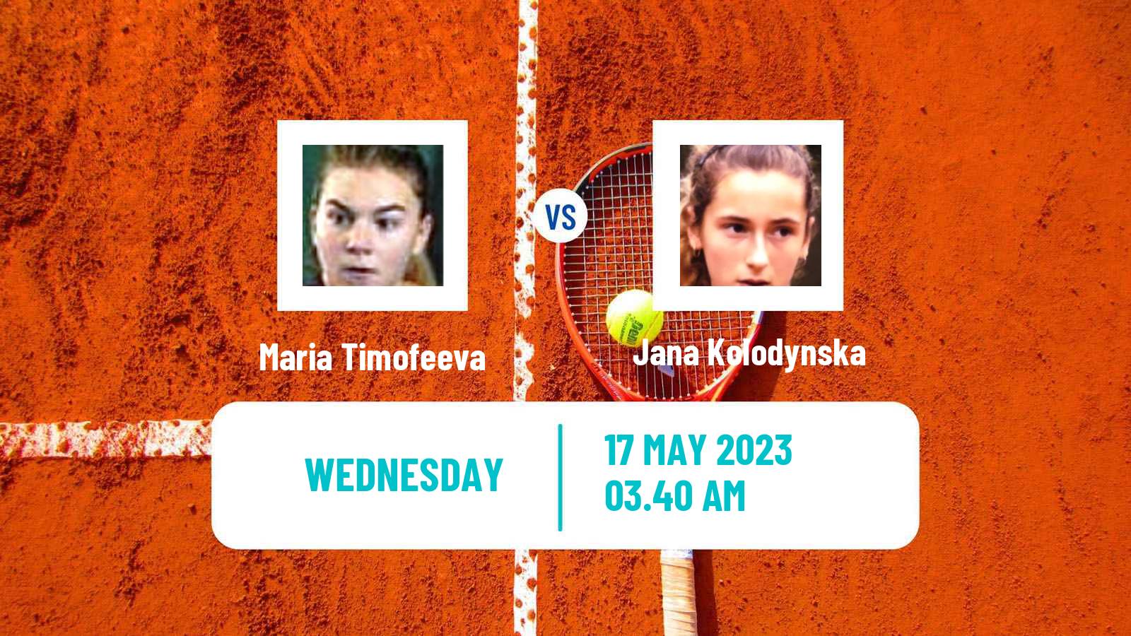 Tennis ITF W60 Bodrum Women Maria Timofeeva - Jana Kolodynska