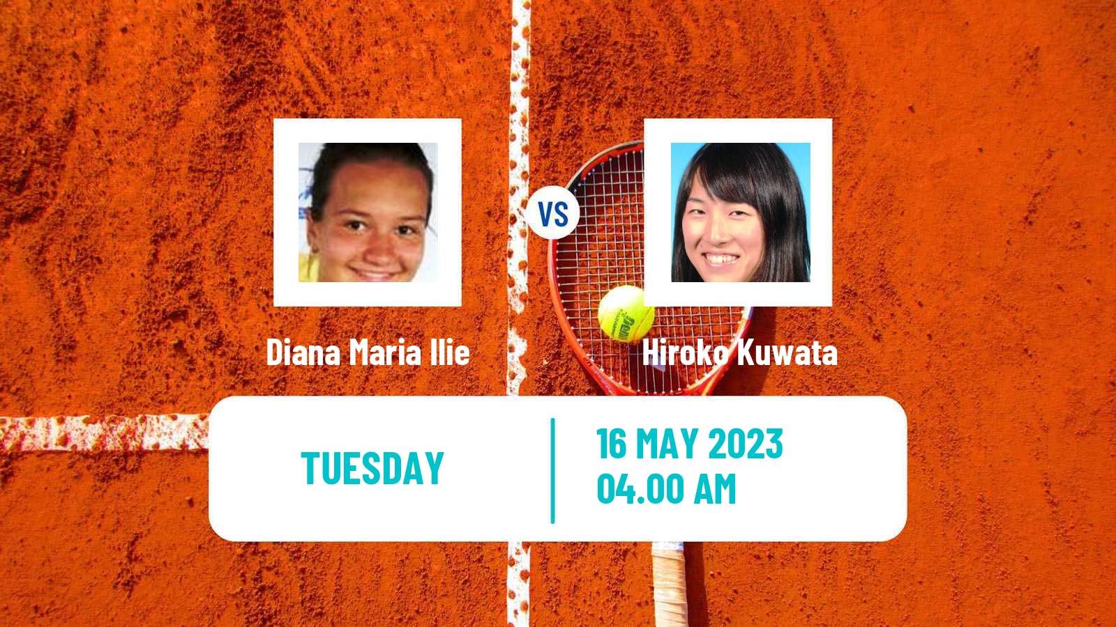 Tennis ITF W15 Monastir 16 Women Diana Maria Ilie - Hiroko Kuwata