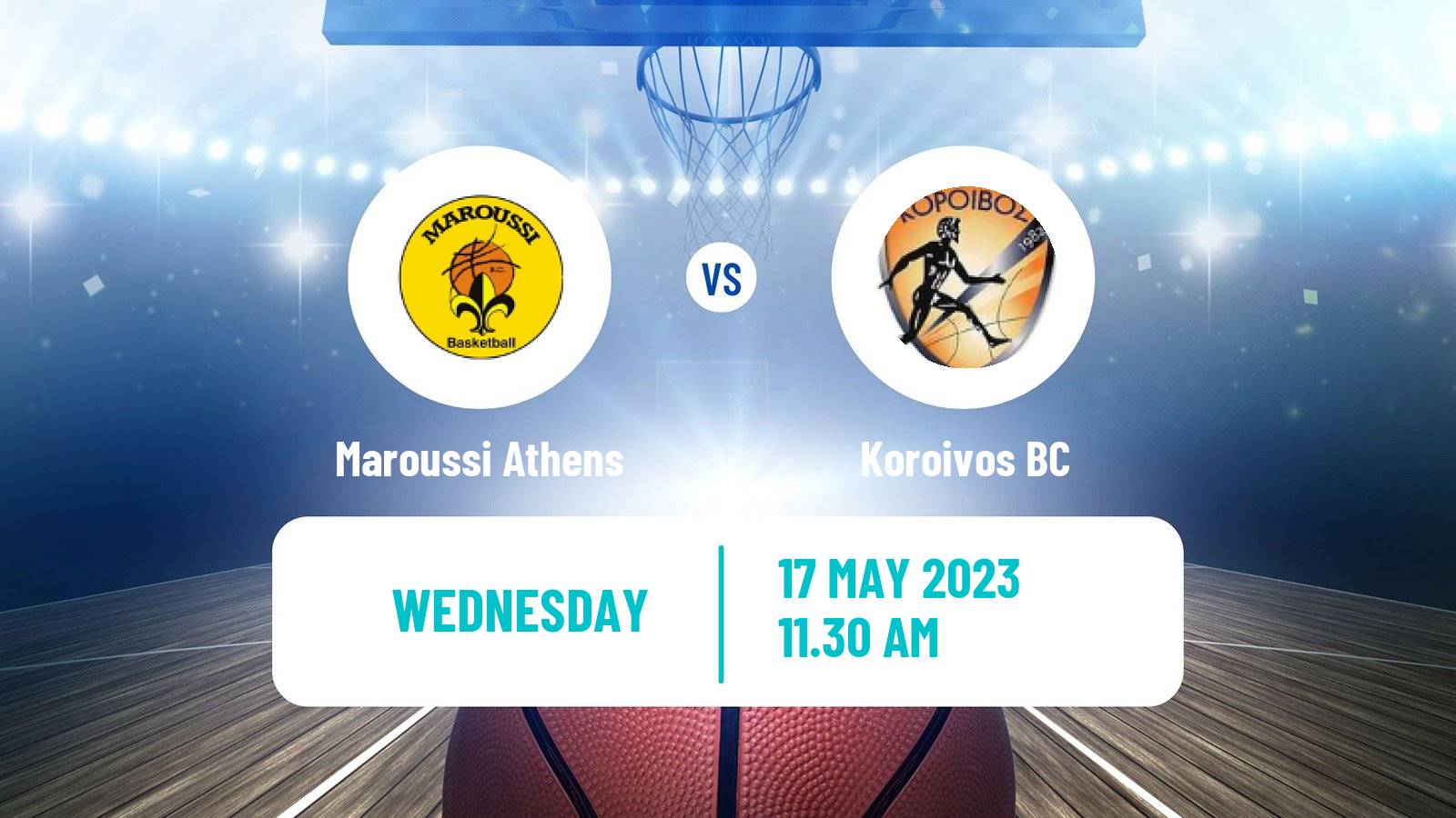 Basketball Greek Elite League Basketball Maroussi Athens - Koroivos