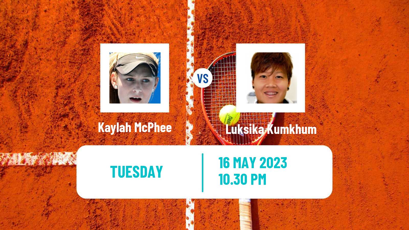 Tennis ITF W25 Incheon Women Kaylah McPhee - Luksika Kumkhum