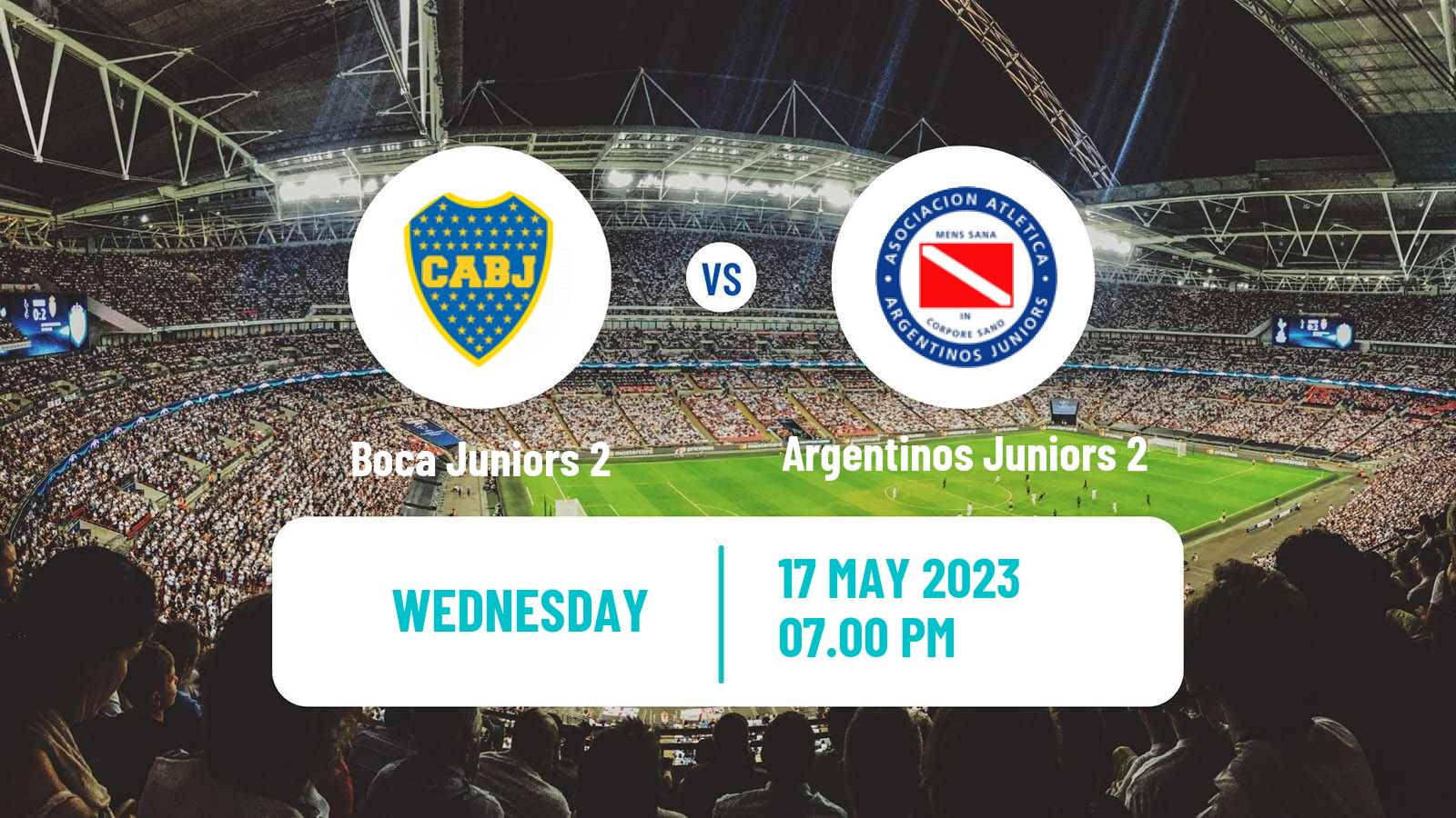 Soccer Argentinian Reserve League Boca Juniors 2 - Argentinos Juniors 2