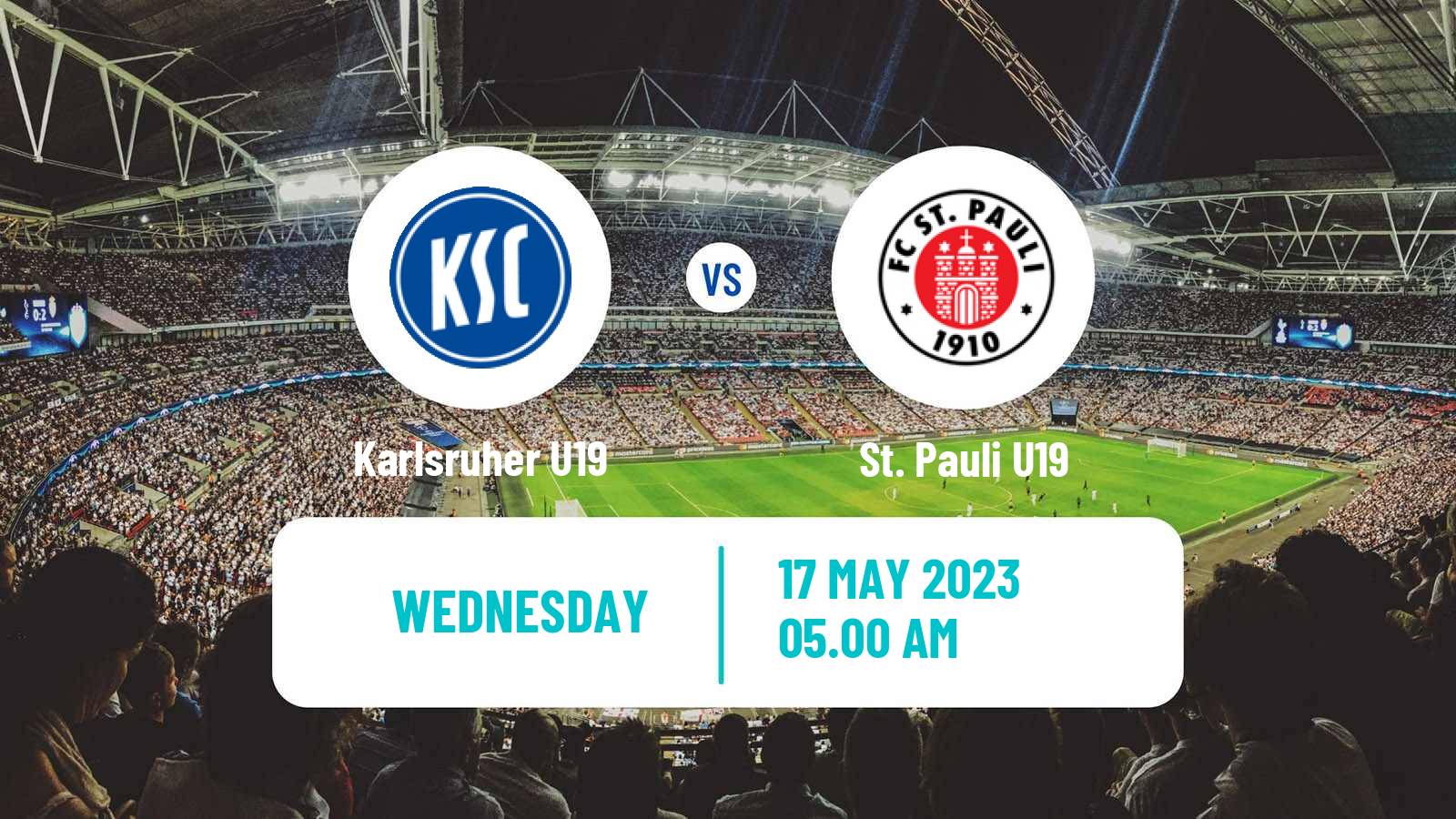 Soccer German Junioren Bundesliga Play Offs Karlsruher U19 - St. Pauli U19