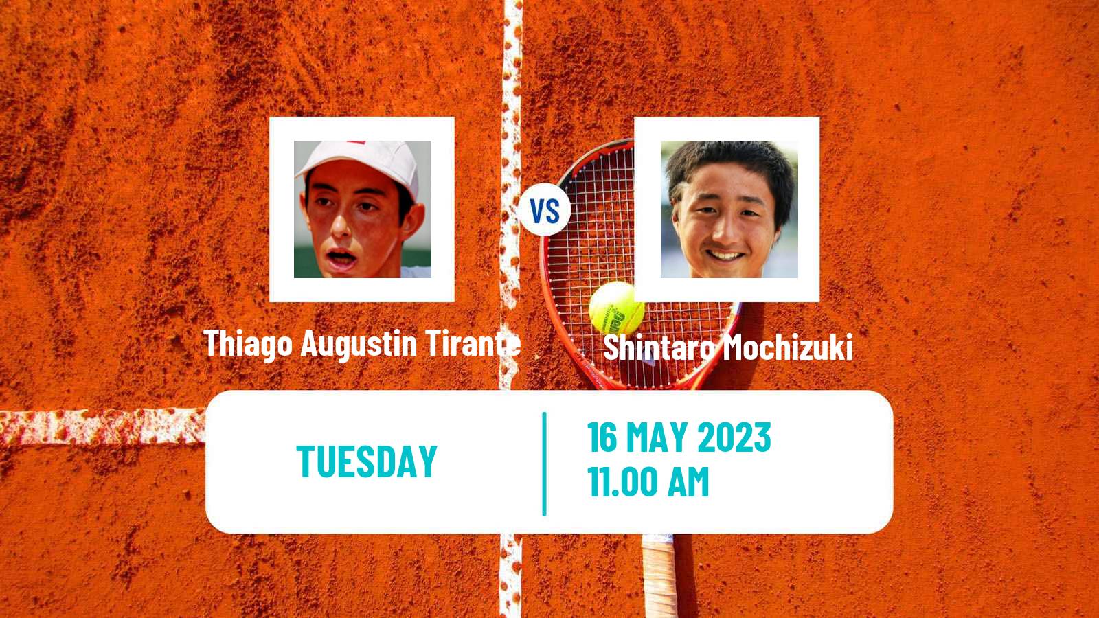 Tennis Tunis Challenger Men Thiago Augustin Tirante - Shintaro Mochizuki