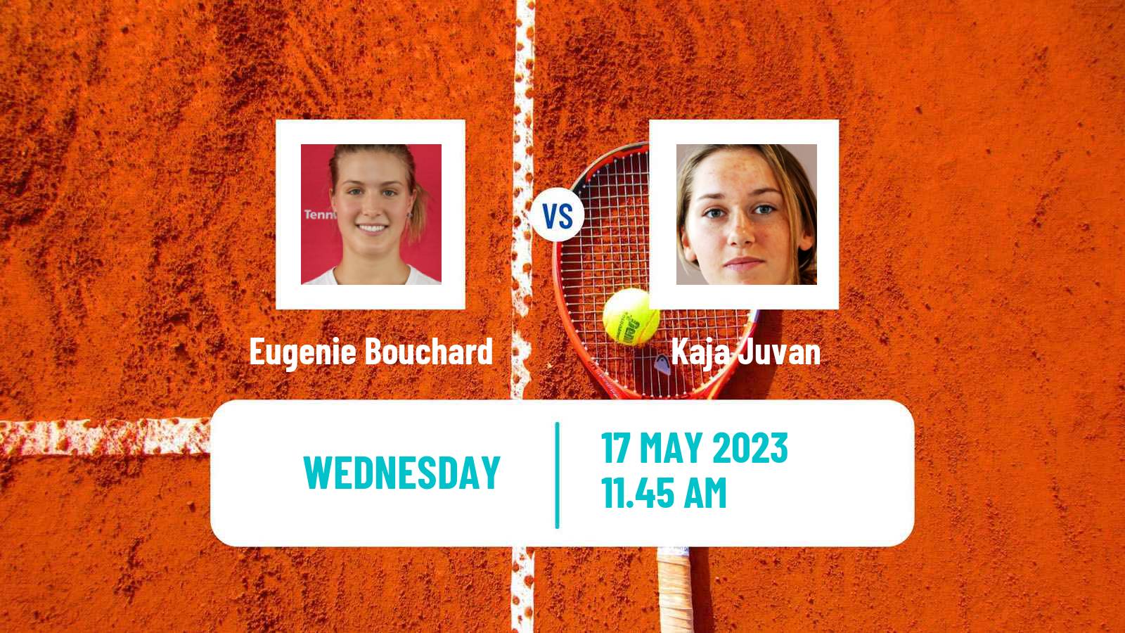 Tennis Florence Challenger Women Eugenie Bouchard - Kaja Juvan