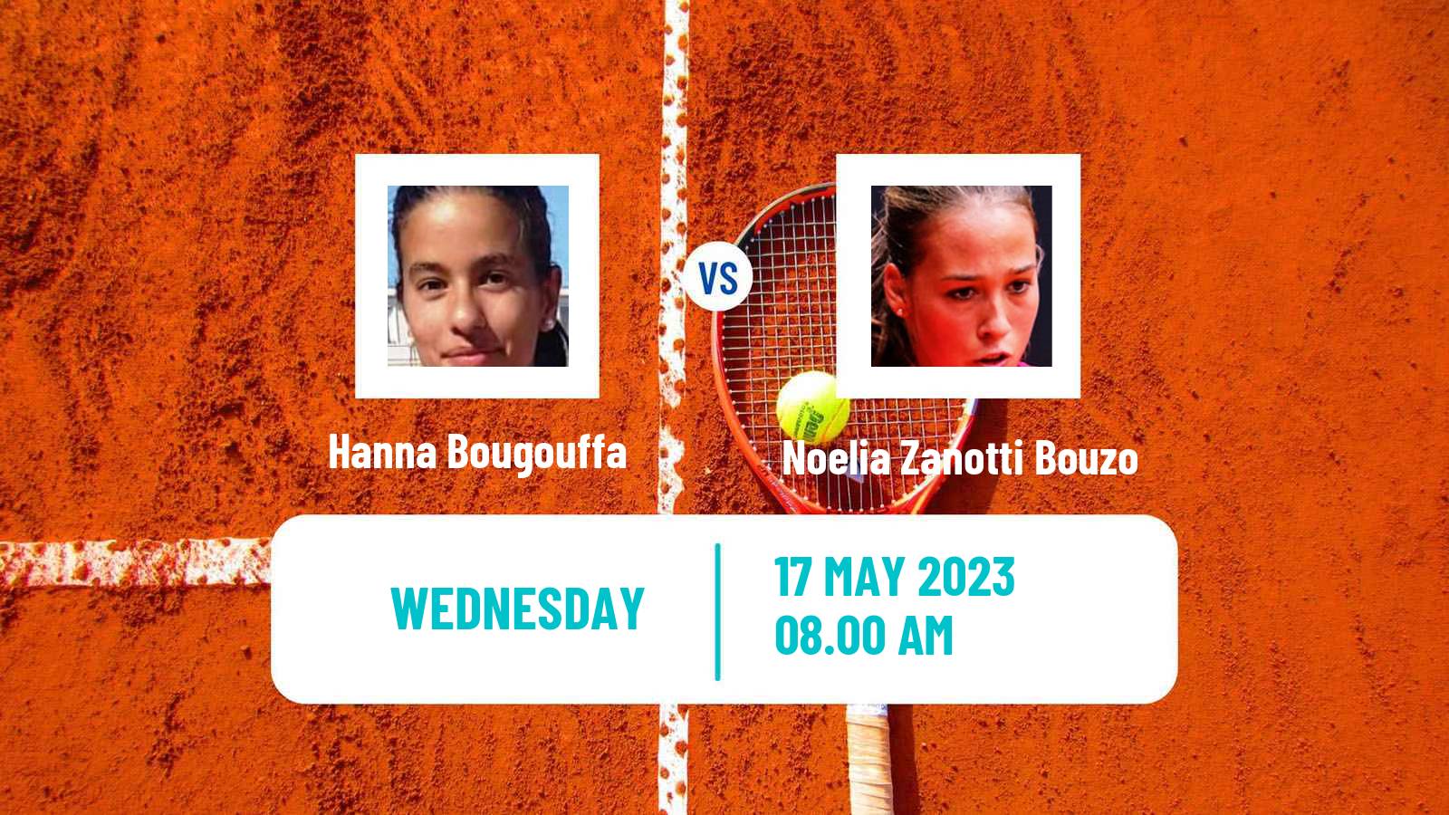 Tennis ITF W15 Monastir 16 Women Hanna Bougouffa - Noelia Zanotti Bouzo