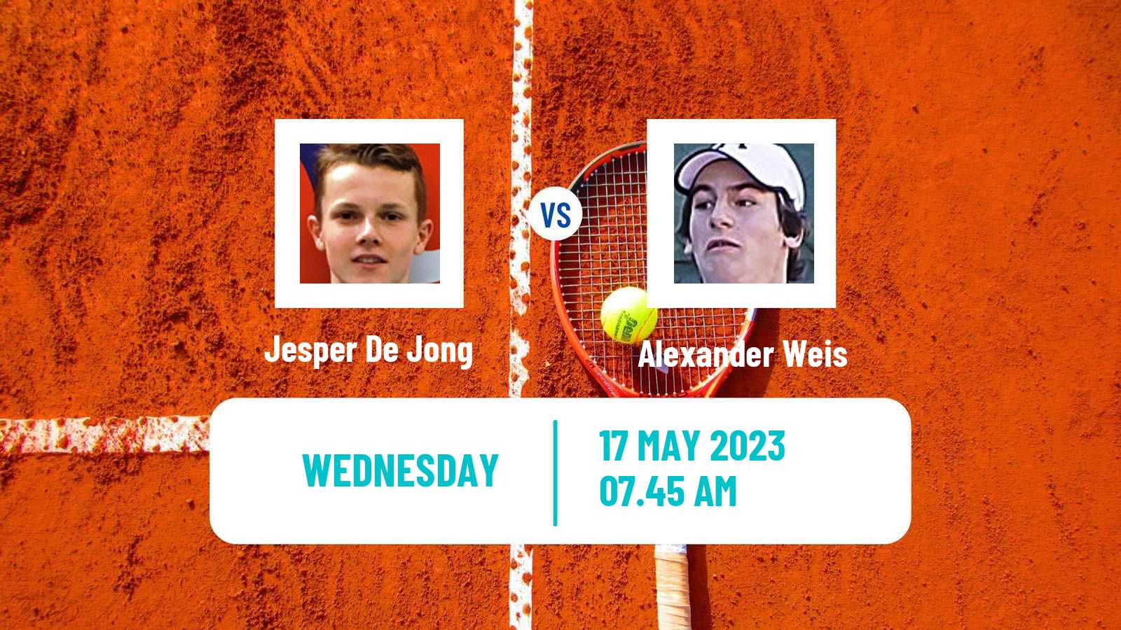 Tennis Tunis Challenger Men Jesper De Jong - Alexander Weis