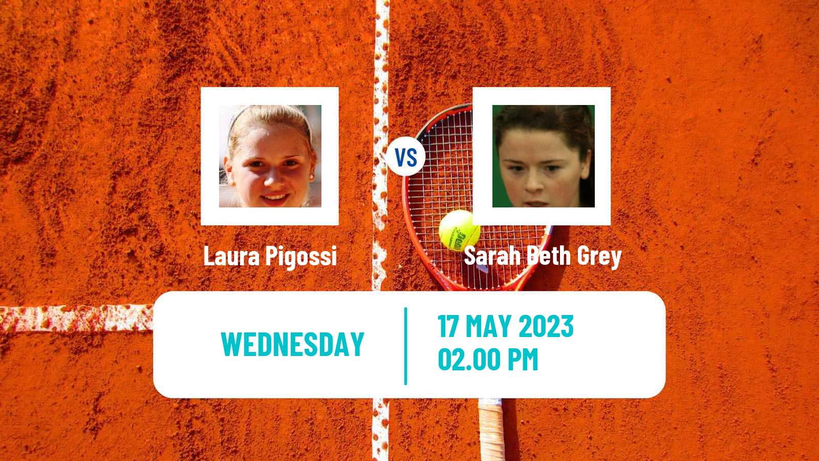 Tennis ITF W60 Saint Gaudens Women Laura Pigossi - Sarah Beth Grey