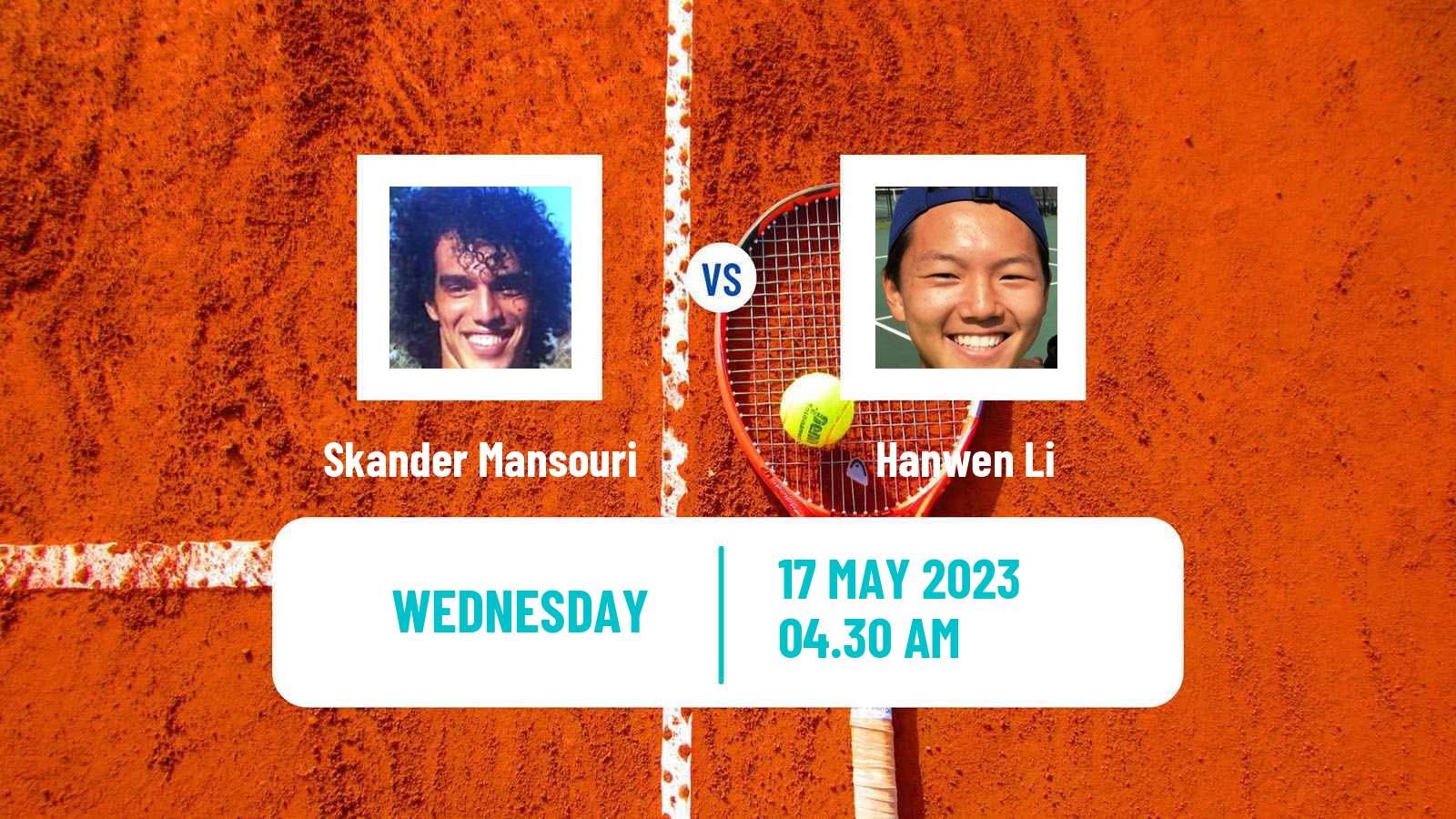 Tennis ITF M15 Monastir 20 Men Skander Mansouri - Hanwen Li