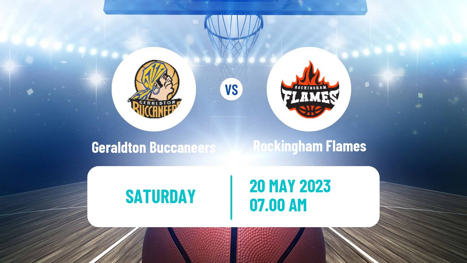 Basketball Australian NBL1 West Geraldton Buccaneers - Rockingham Flames