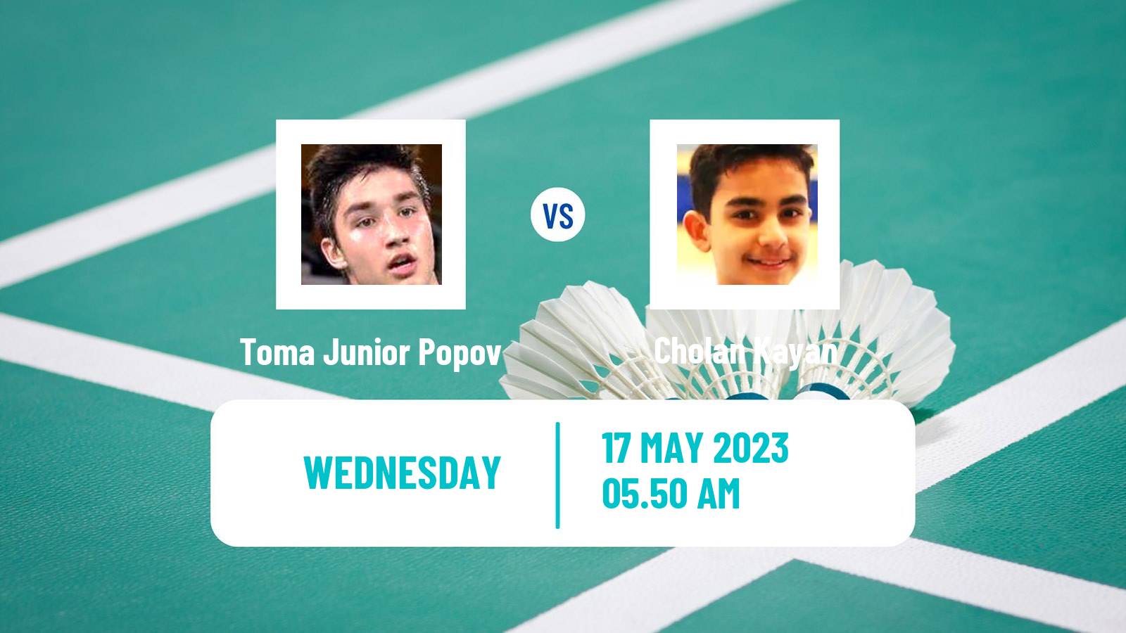 Badminton BWF Sudirman Cup Men Toma Junior Popov - Cholan Kayan