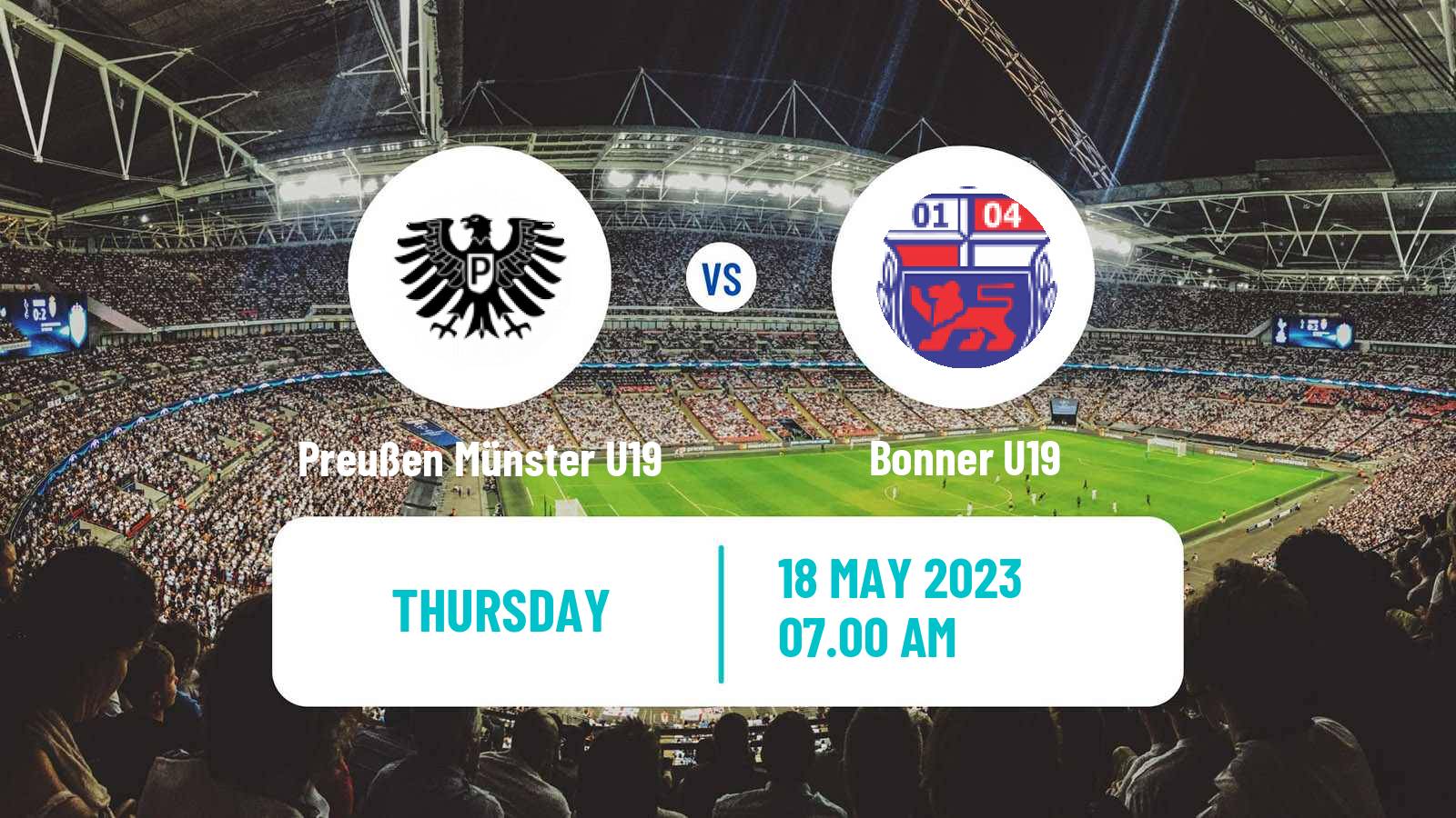 Soccer German Junioren Bundesliga Play Offs Preußen Münster U19 - Bonner U19
