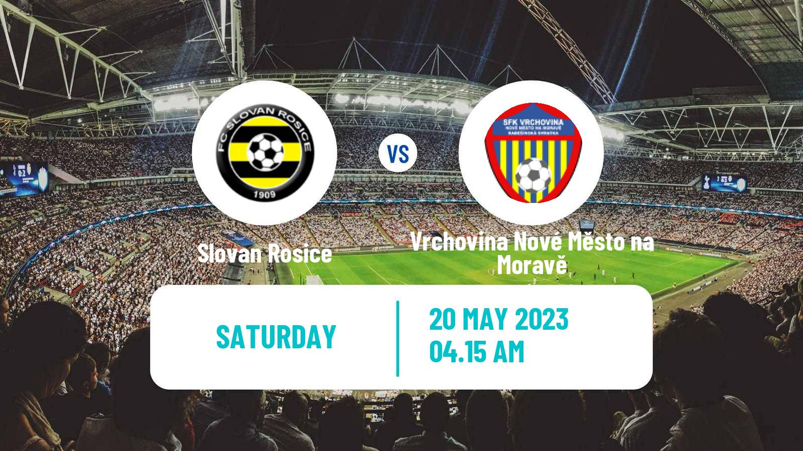 Soccer Czech MSFL Slovan Rosice - Vrchovina Nové Město na Moravě