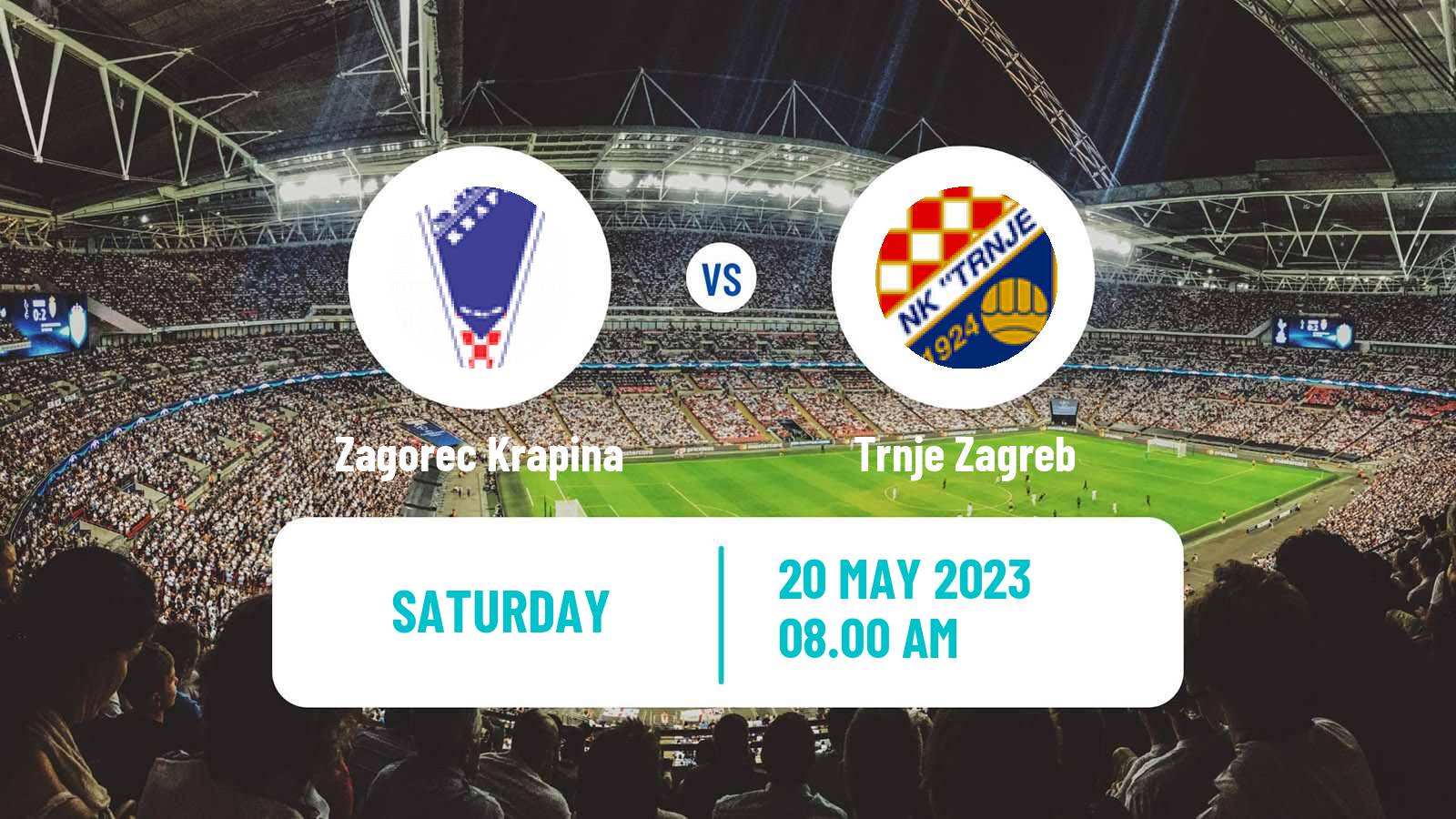 Soccer Croatian Druga NL Zagorec Krapina - Trnje Zagreb