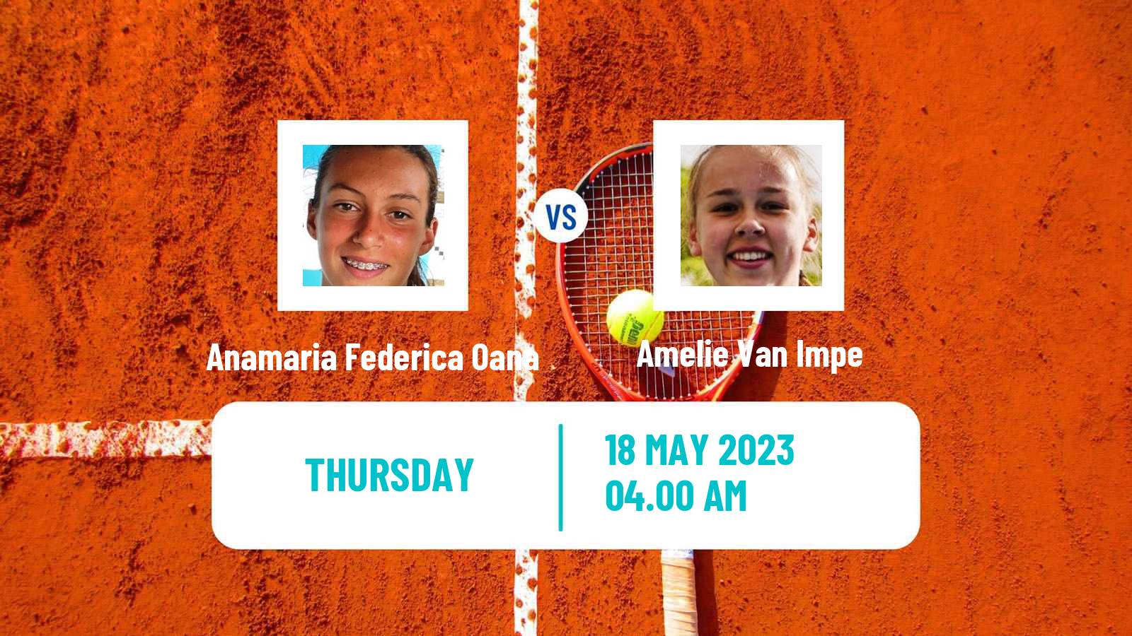 Tennis ITF W15 Antalya 16 Women Anamaria Federica Oana - Amelie Van Impe