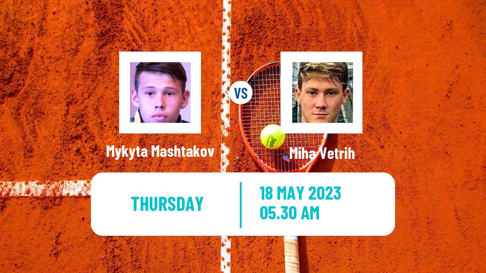 Tennis ITF M15 Krsko Men Mykyta Mashtakov - Miha Vetrih
