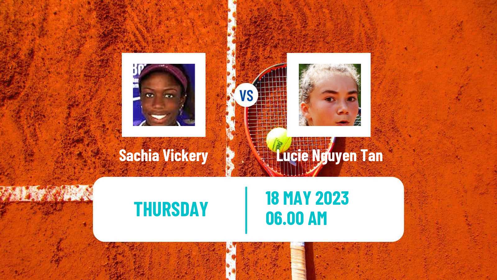 Tennis ITF W60 Saint Gaudens Women Sachia Vickery - Lucie Nguyen Tan