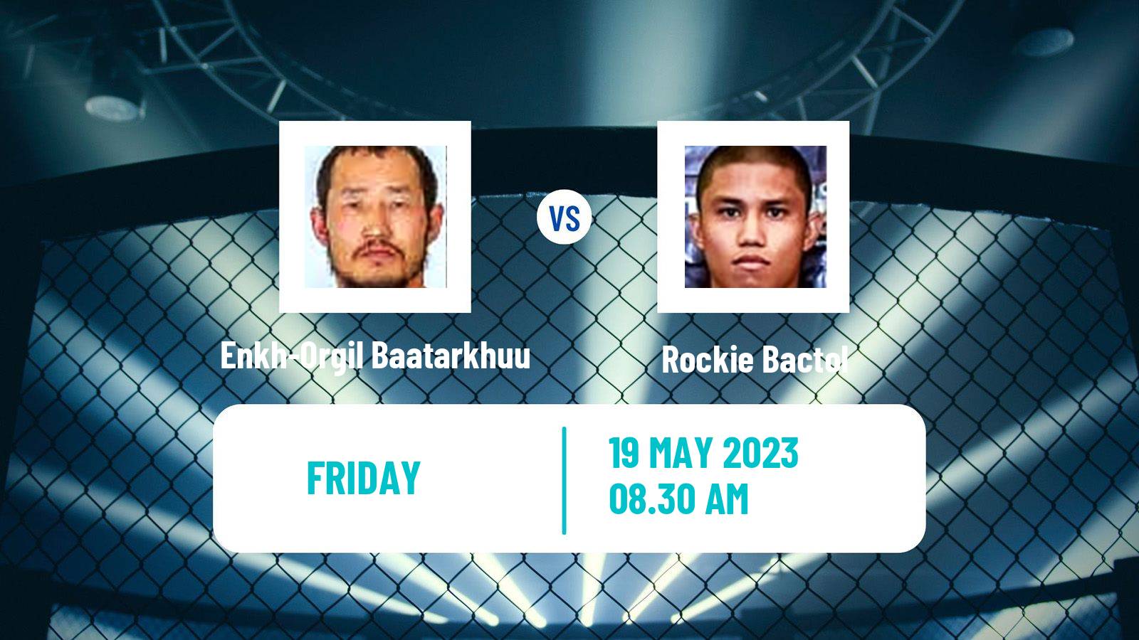 MMA Bantamweight One Championship Men Enkh-Orgil Baatarkhuu - Rockie Bactol