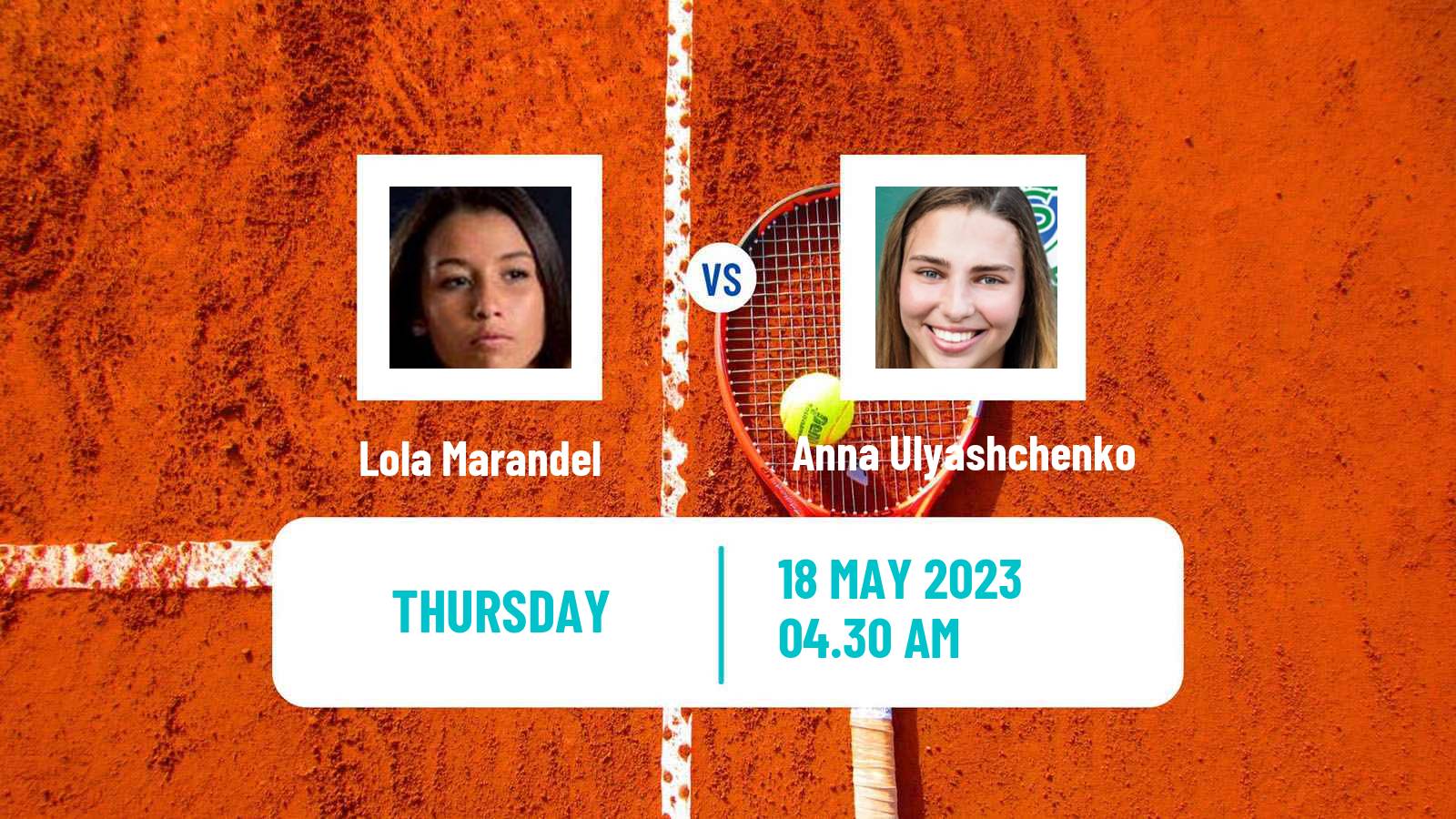 Tennis ITF W15 Monastir 16 Women Lola Marandel - Anna Ulyashchenko