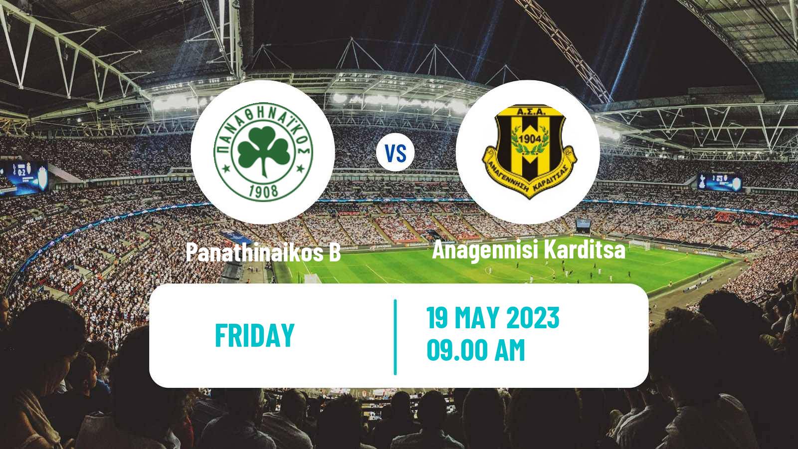 Soccer Greek Super League 2 Panathinaikos B - Anagennisi Karditsa