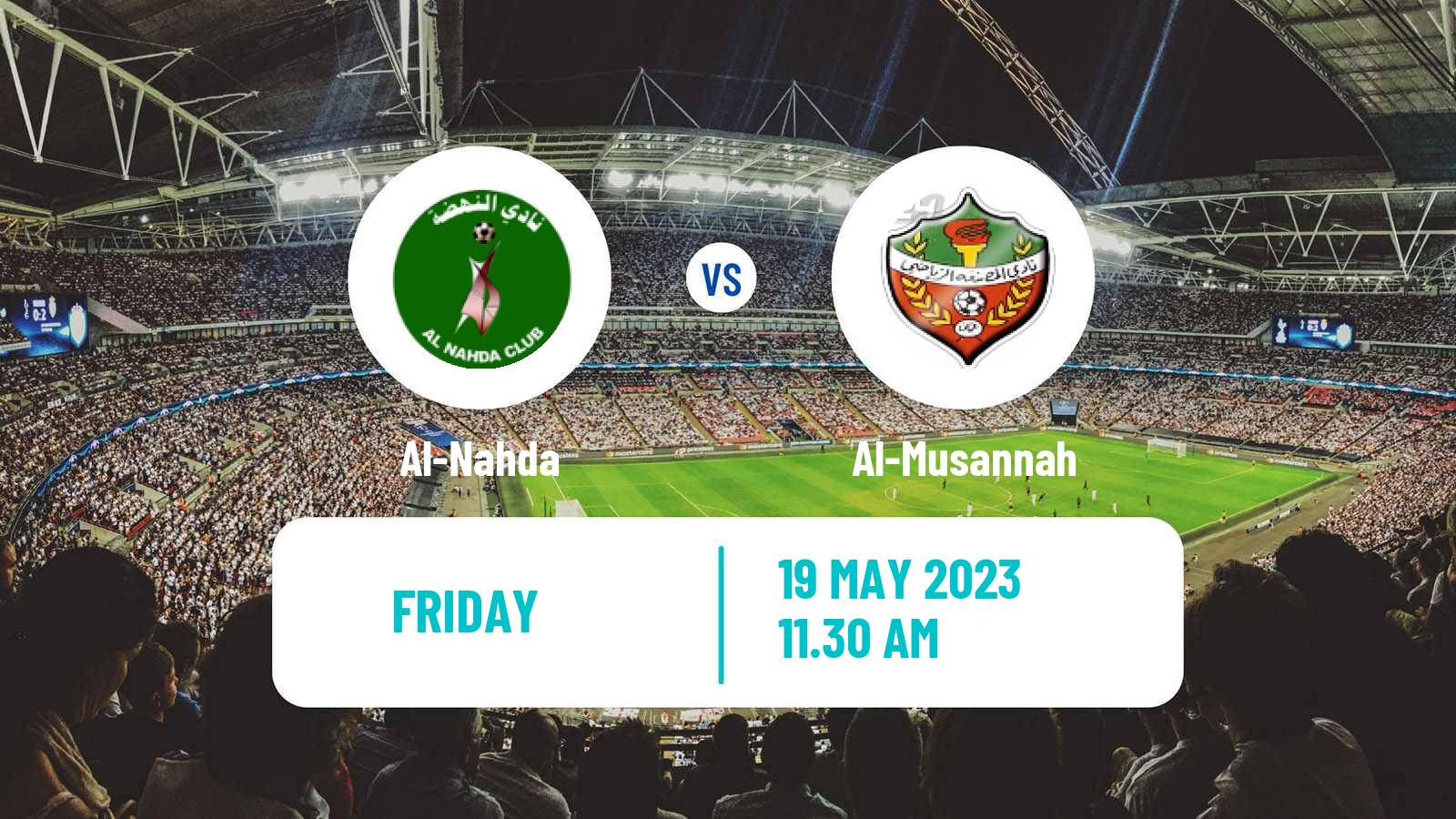 Soccer Omani League Al-Nahda - Al-Musannah