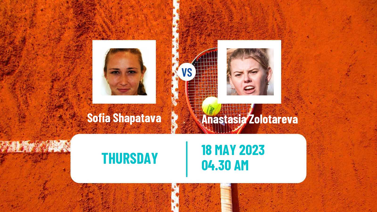 Tennis ITF W25 Kachreti 2 Women Sofia Shapatava - Anastasia Zolotareva