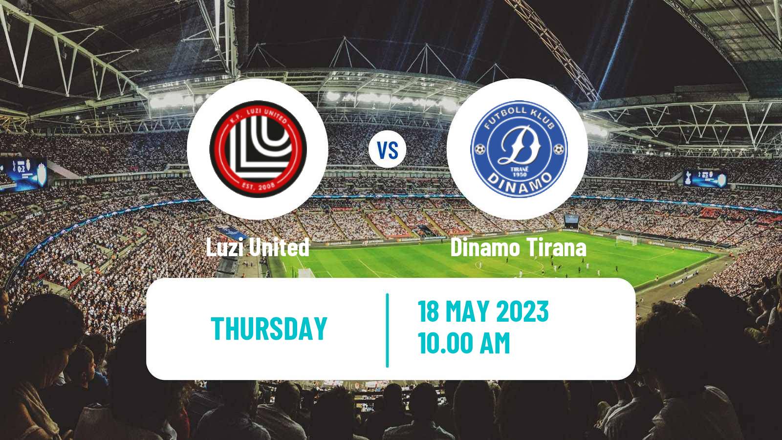 Soccer Albanian First Division Luzi United - Dinamo Tirana