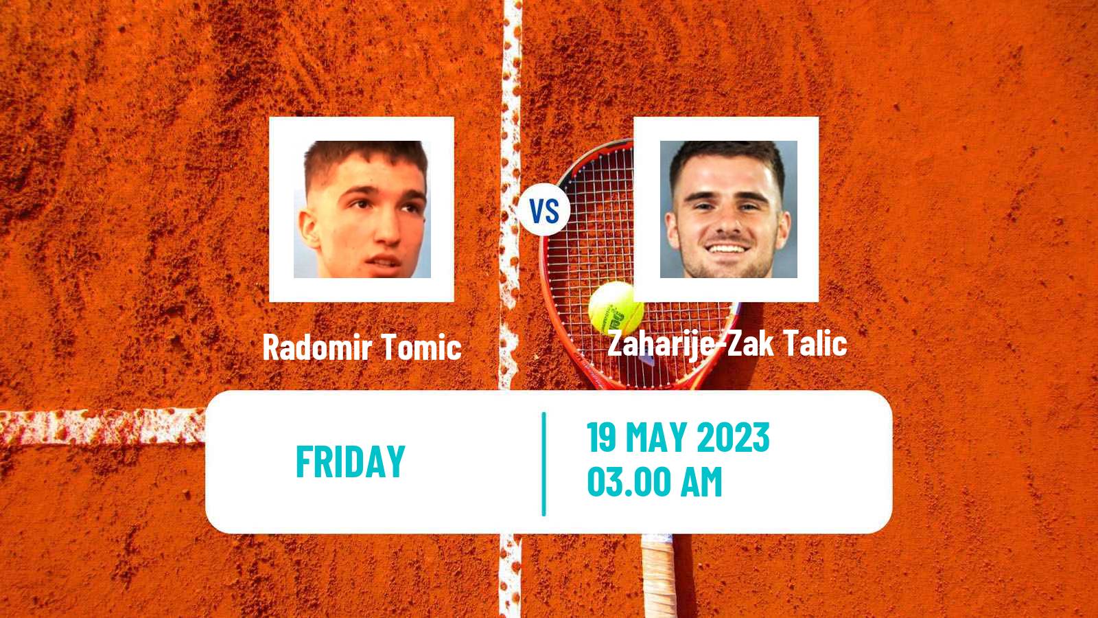 Tennis ITF M15 Prijedor Men Radomir Tomic - Zaharije-Zak Talic