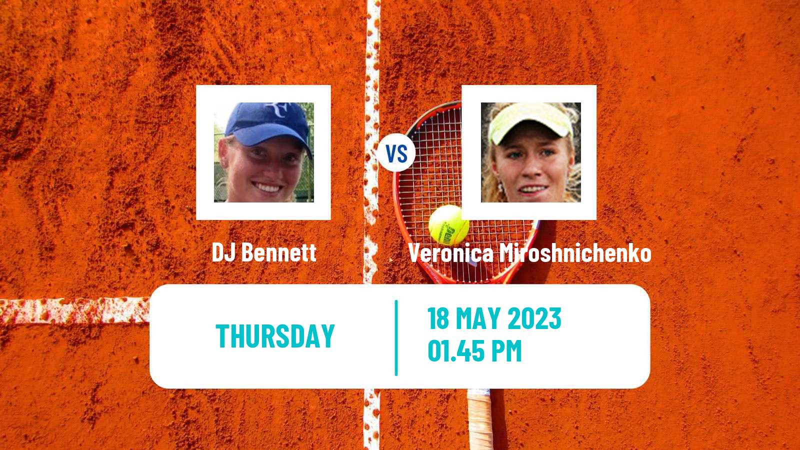 Tennis ITF W60 Pelham Al Women DJ Bennett - Veronica Miroshnichenko