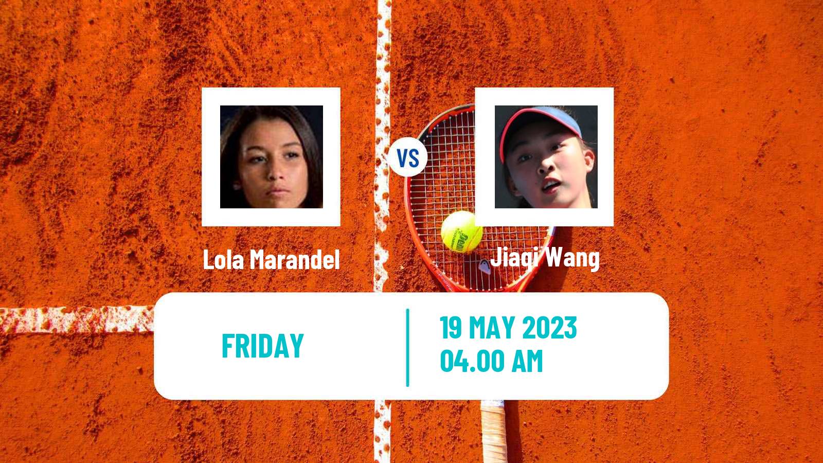 Tennis ITF W15 Monastir 16 Women Lola Marandel - Jiaqi Wang