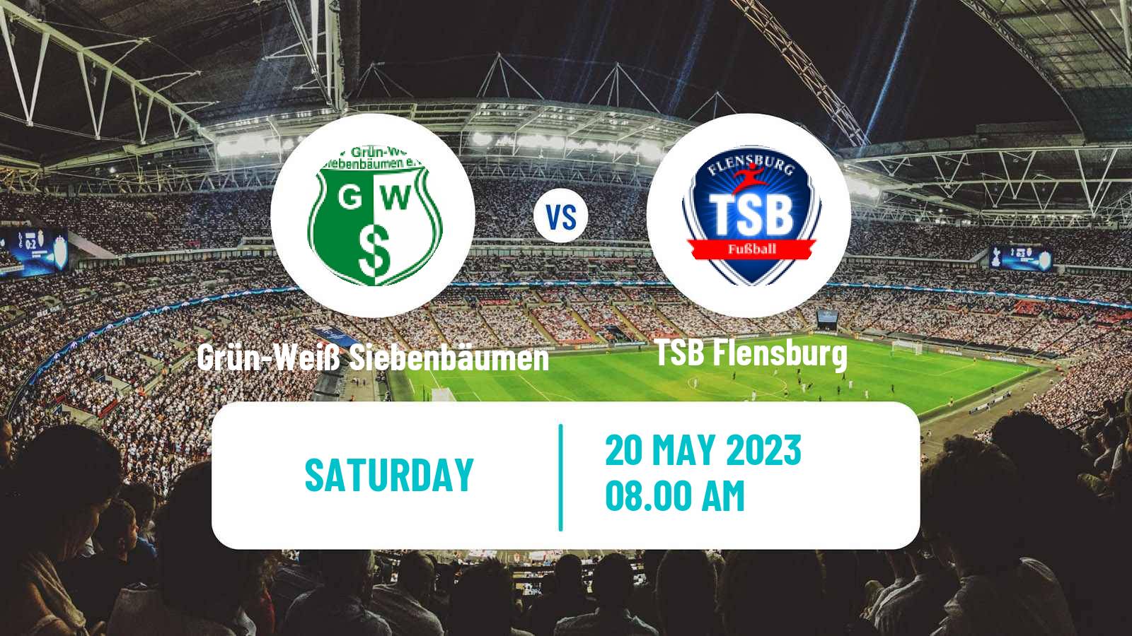 Soccer German Oberliga Schleswig-Holstein Grün-Weiß Siebenbäumen - TSB Flensburg